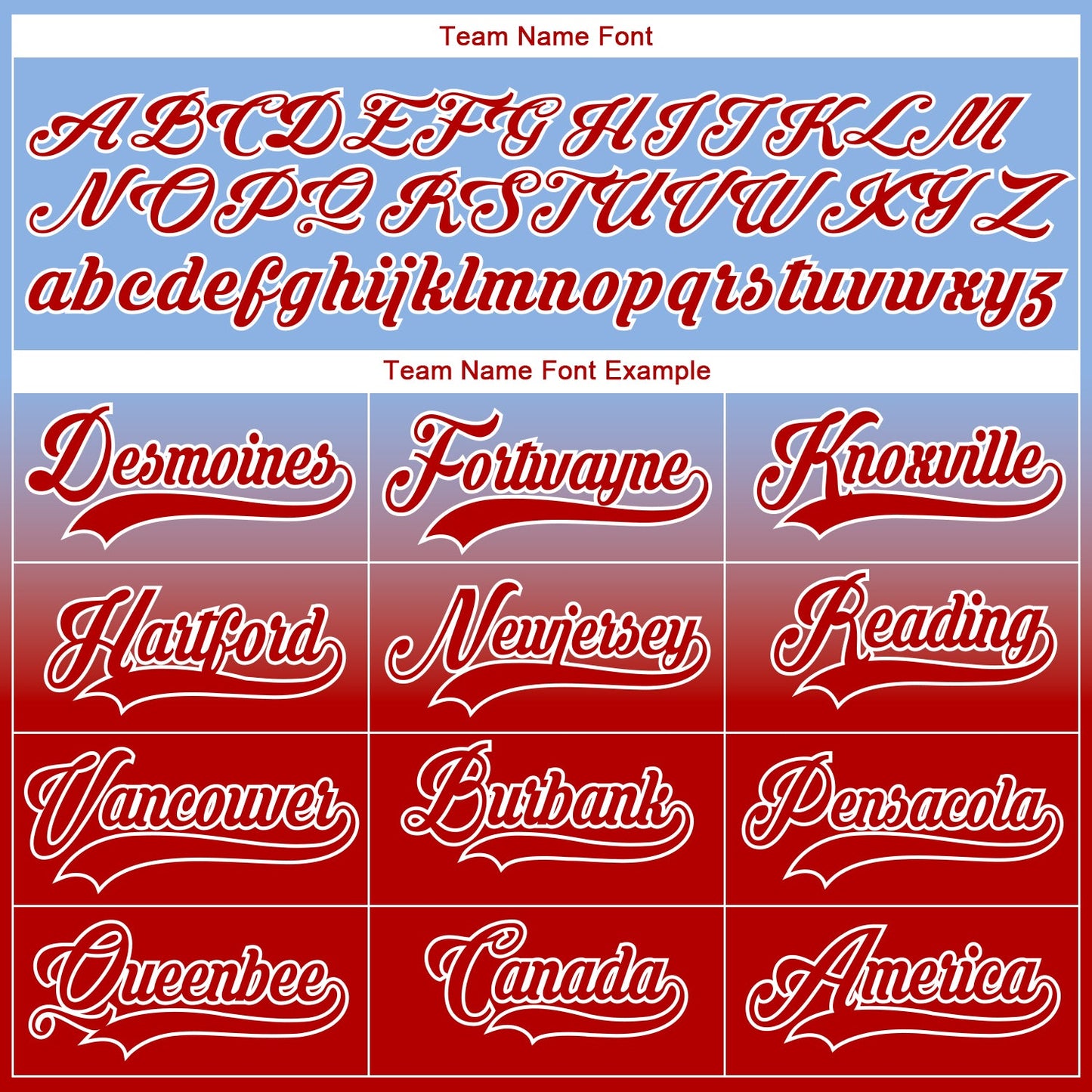 Custom Light Blue Red-White Fade Fashion Hockey Lace Neck Jersey view 7