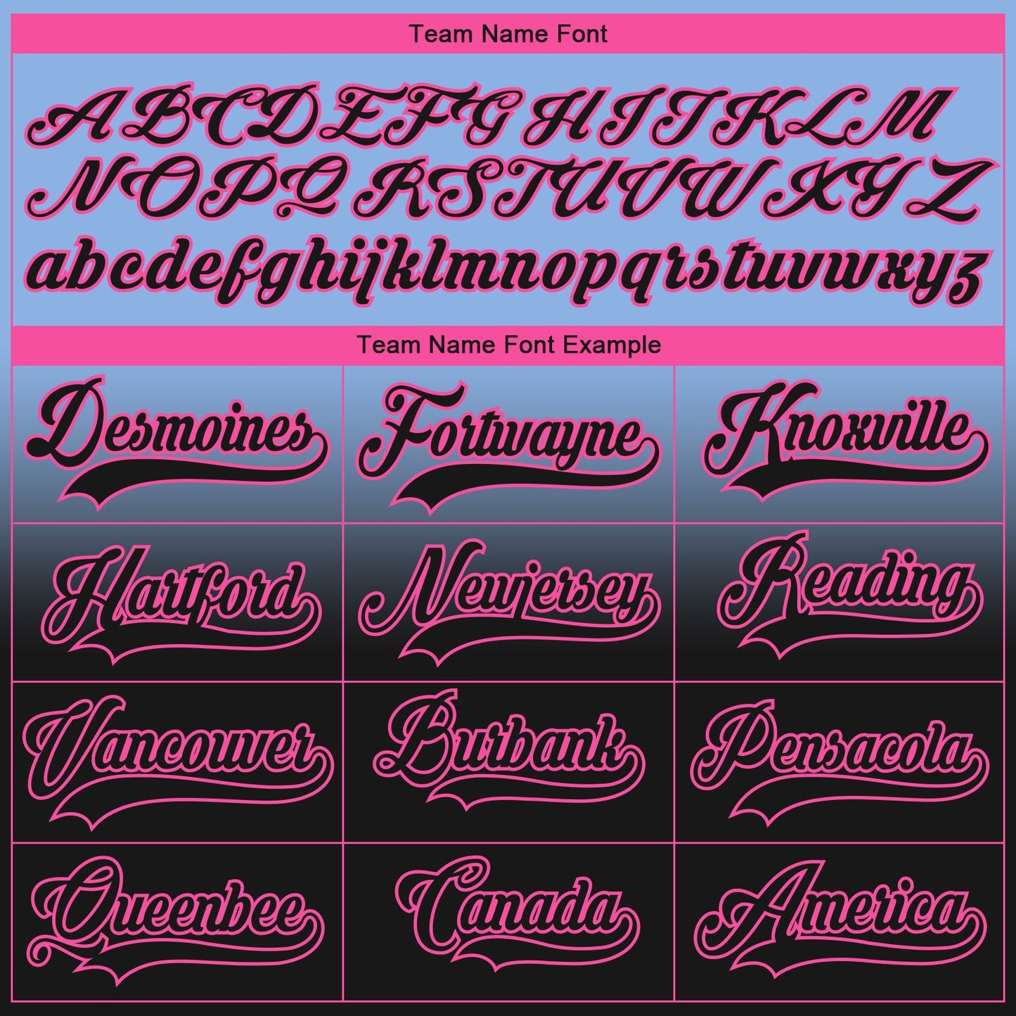 Custom Light Blue Black-Pink Fade Fashion Hockey Lace Neck Jersey view 7