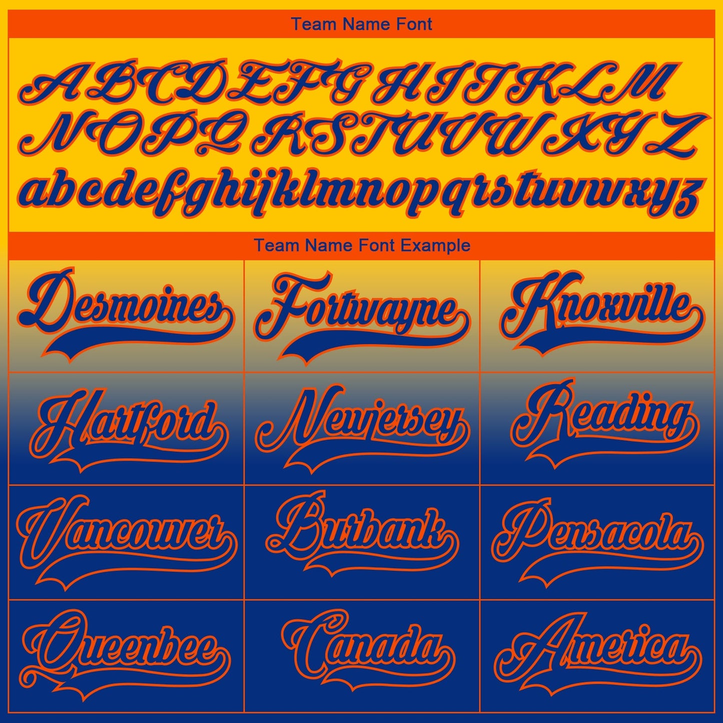 Custom Yellow Royal-Orange Fade Fashion Hockey Lace Neck Jersey view 7