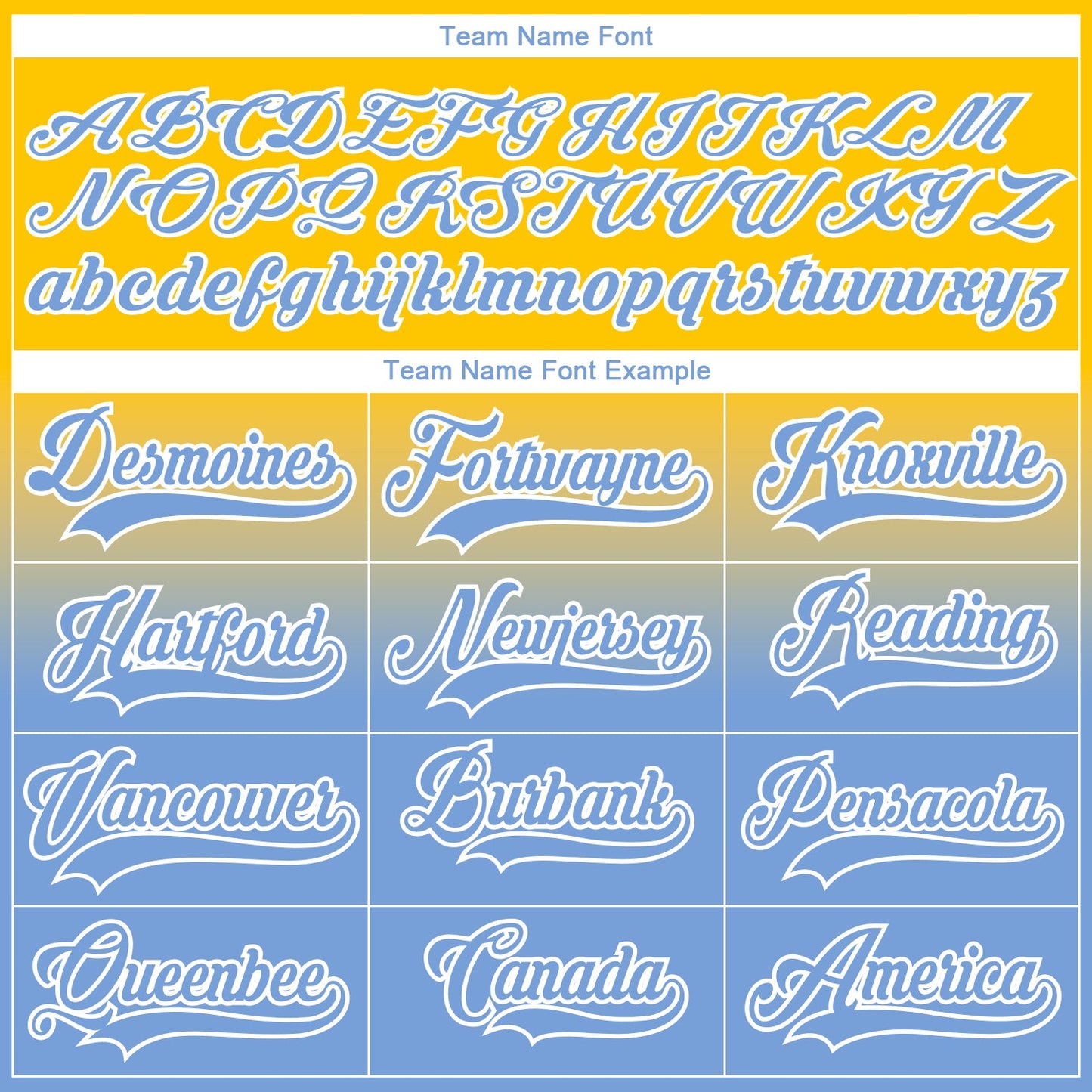 Custom Yellow Light Blue-White Fade Fashion Hockey Lace Neck Jersey view 7