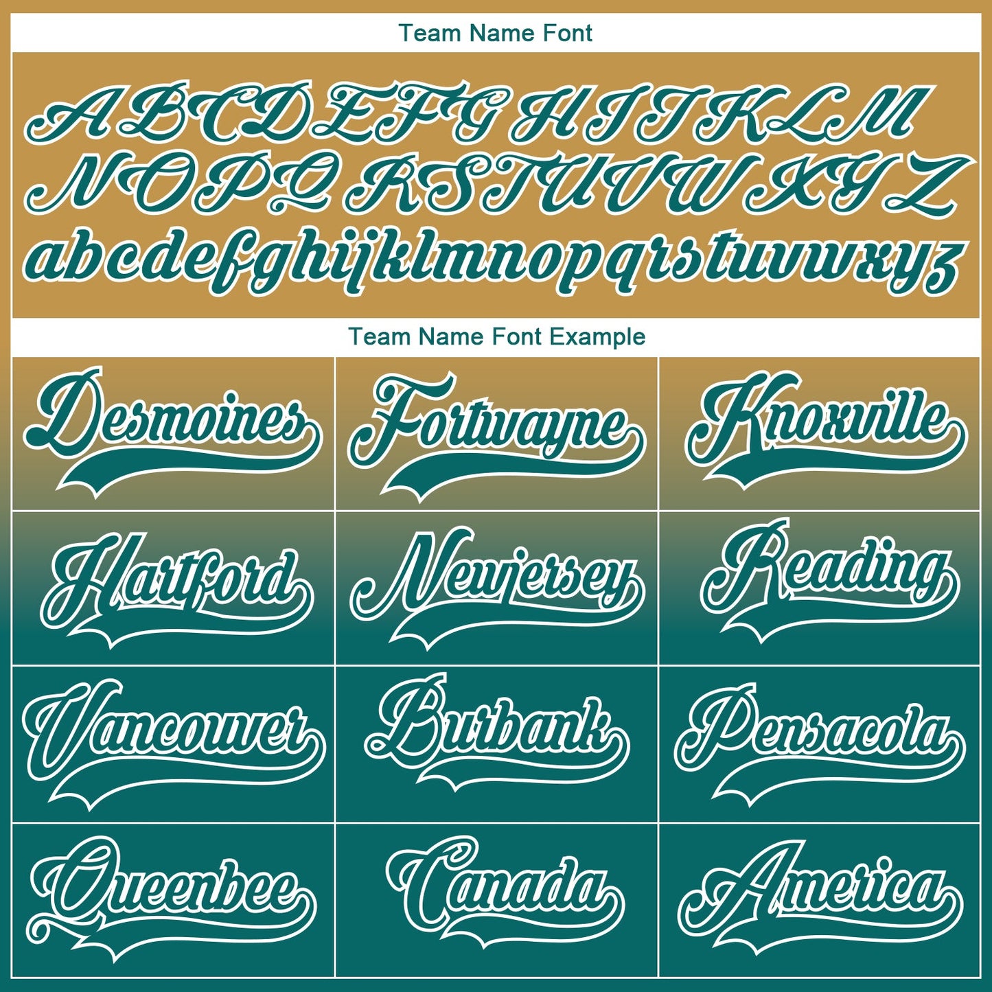 Custom Old Gold Teal-White Fade Fashion Hockey Lace Neck Jersey view 7