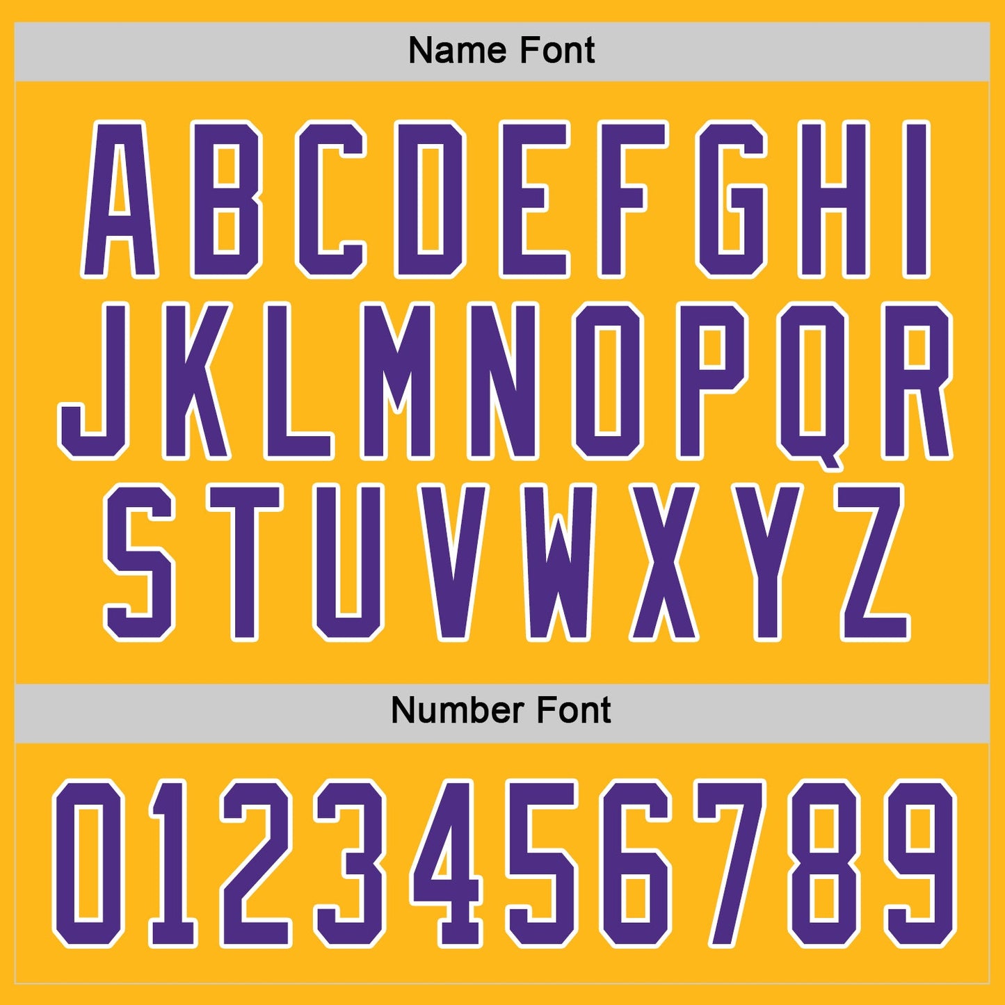 Custom Gold Purple-White Hockey Jersey view 4