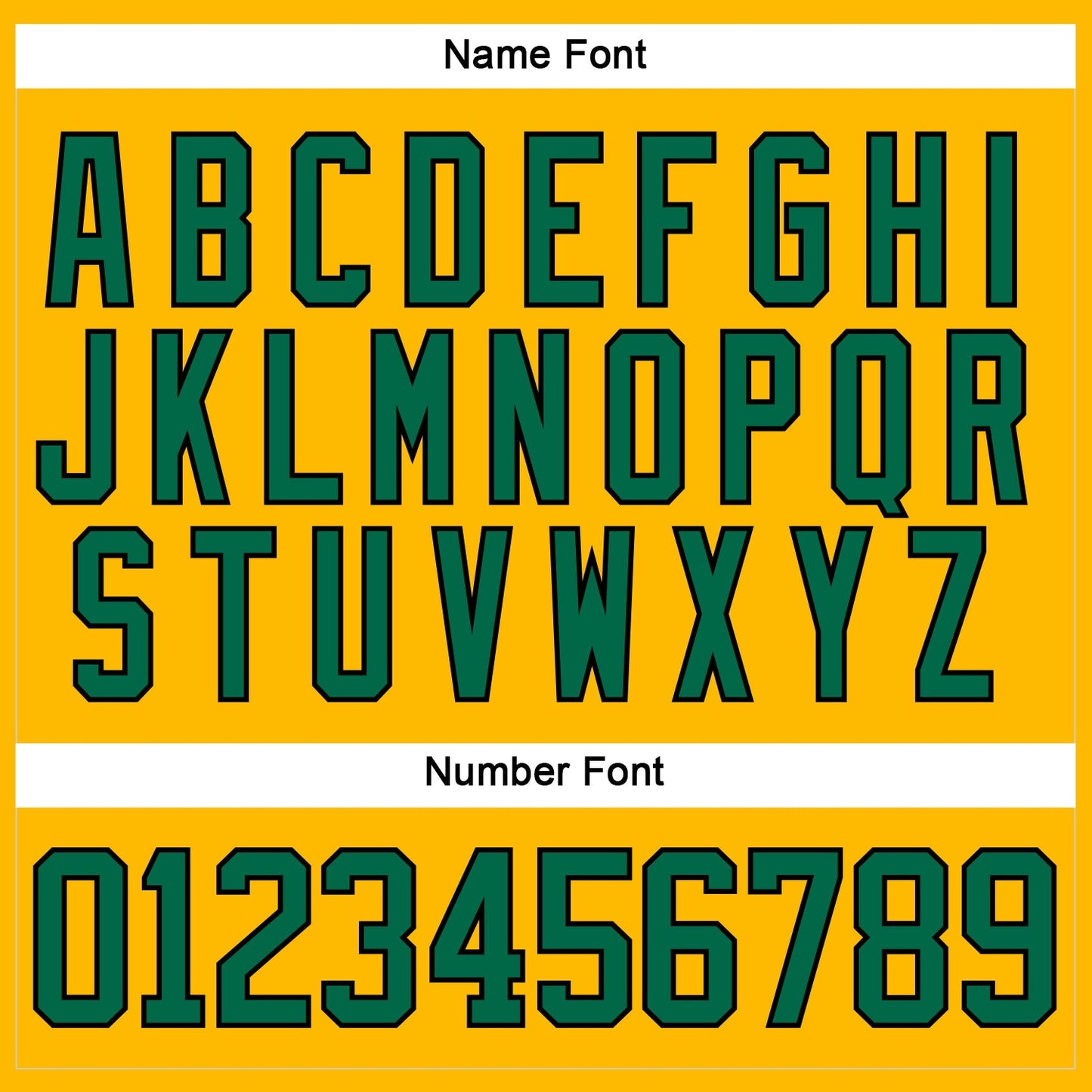 Custom Gold Kelly Green-Black Hockey Lace Neck Jersey view 5