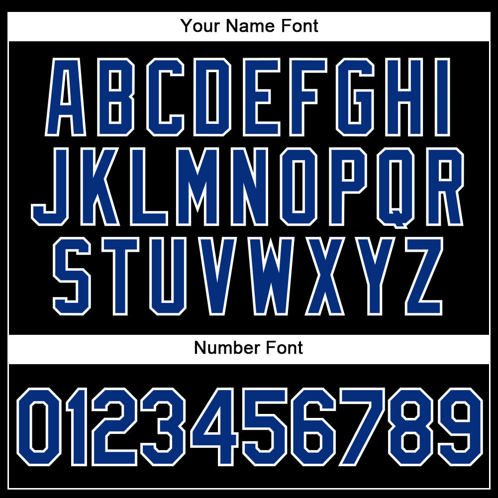 Custom Black Royal-White Performance Vapor Golf Polo Shirt view 5