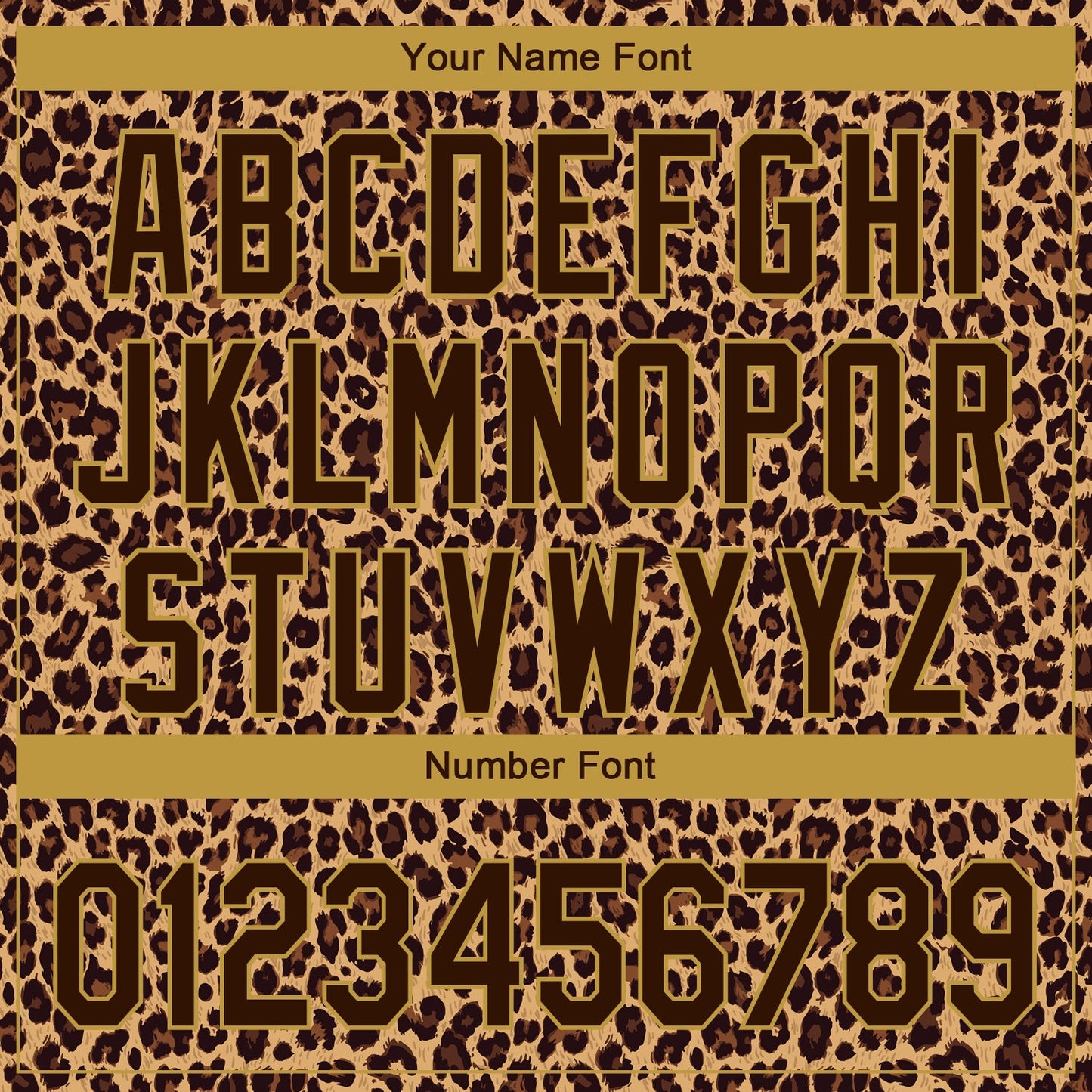 Custom Brown Old Gold 3D Pattern Design Leopard Print Performance Golf Polo Shirt view 5