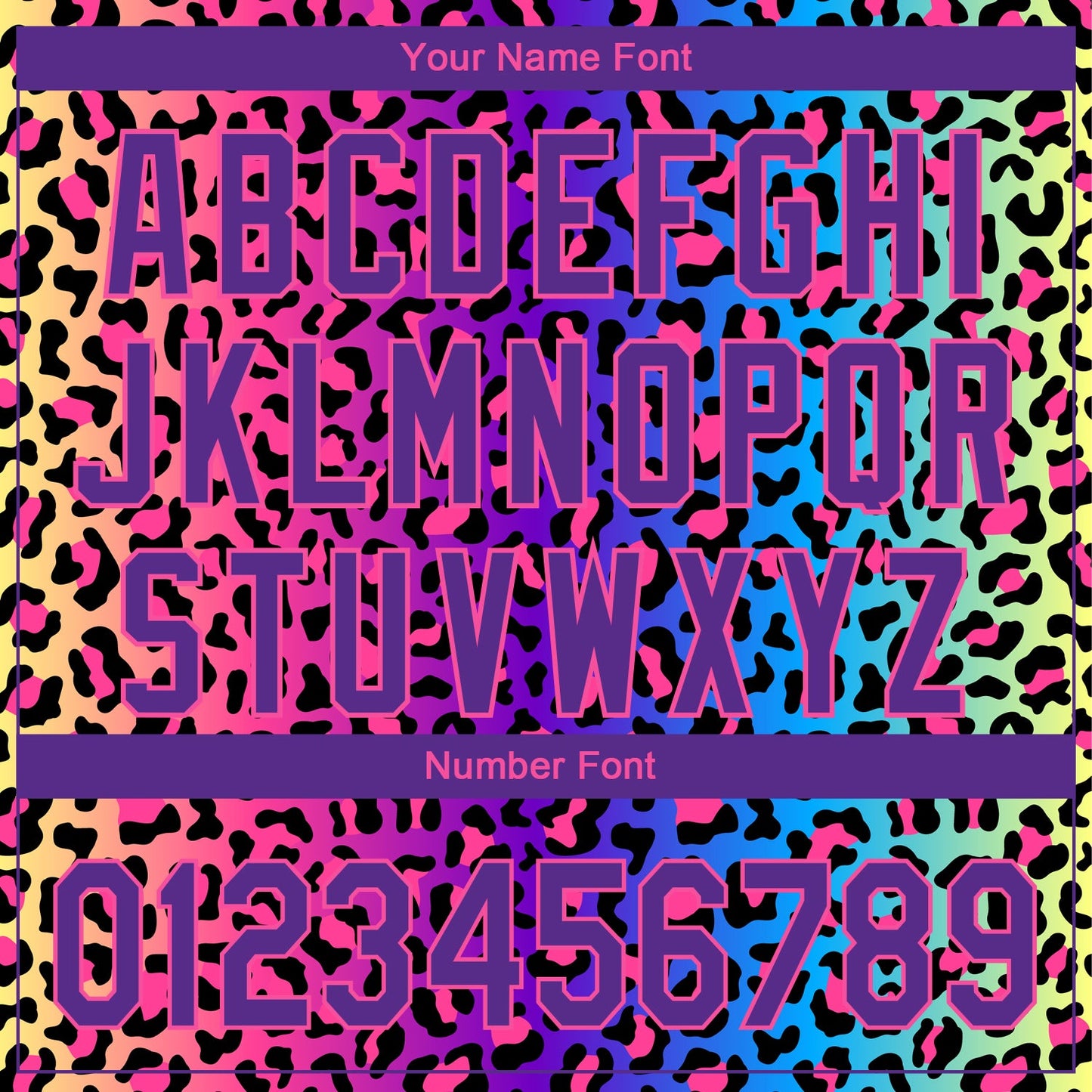 Custom Pink Purple-Black 3D Pattern Design Leopard Print Performance Golf Polo Shirt view 5