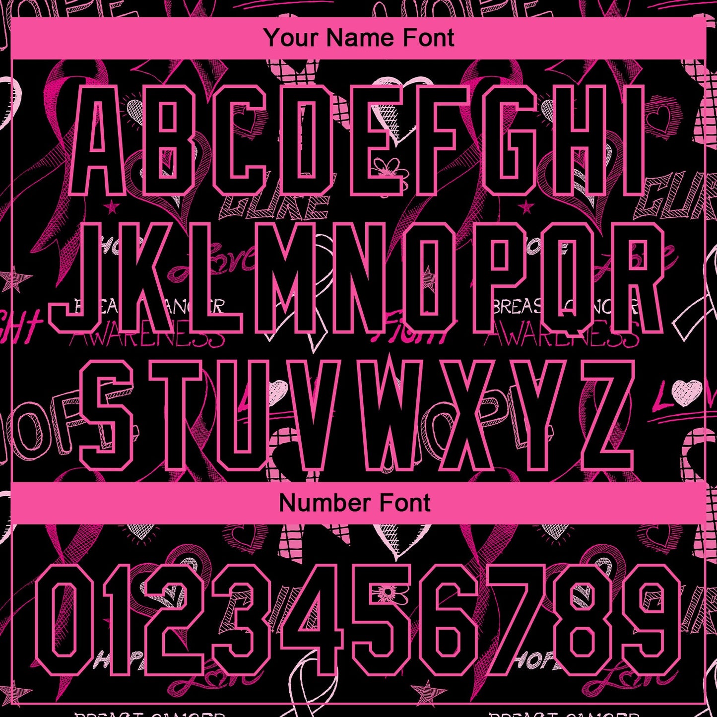 Custom Black Pink 3D Pattern Design Pink Ribbon Breast Cancer Awareness Month Women Health Care Support Performance Golf Polo Shirt view 5