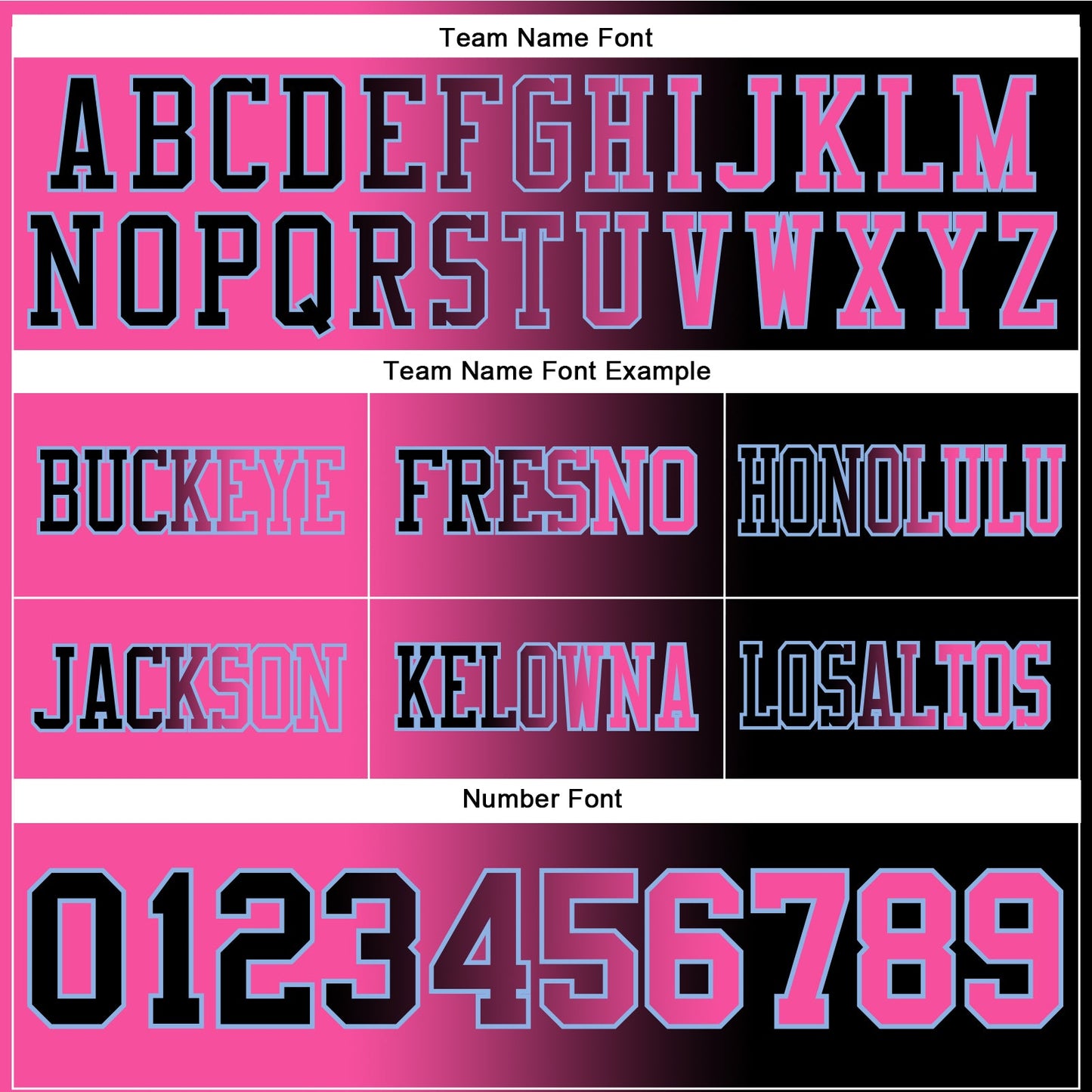 Custom Black Pink-Light Blue Authentic Gradient Fashion Football Jersey view 3