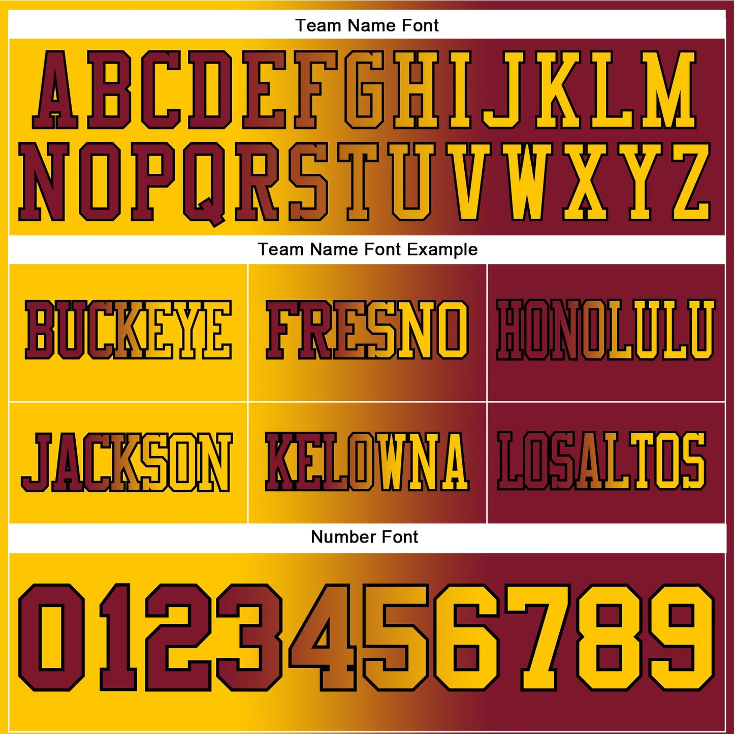 Custom Crimson Yellow-Black Authentic Gradient Fashion Football Jersey view 3