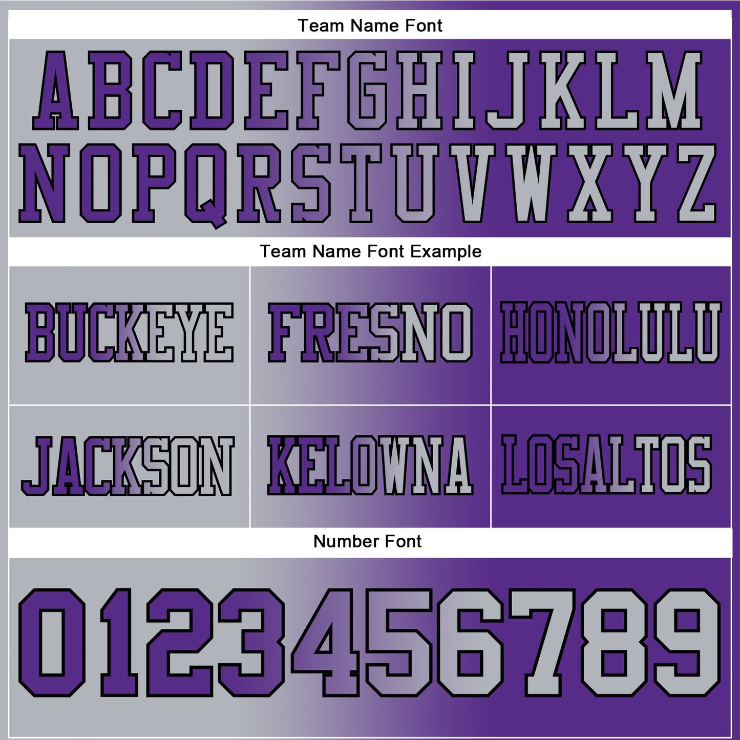 Custom Purple Gray-Black Authentic Gradient Fashion Football Jersey view 3