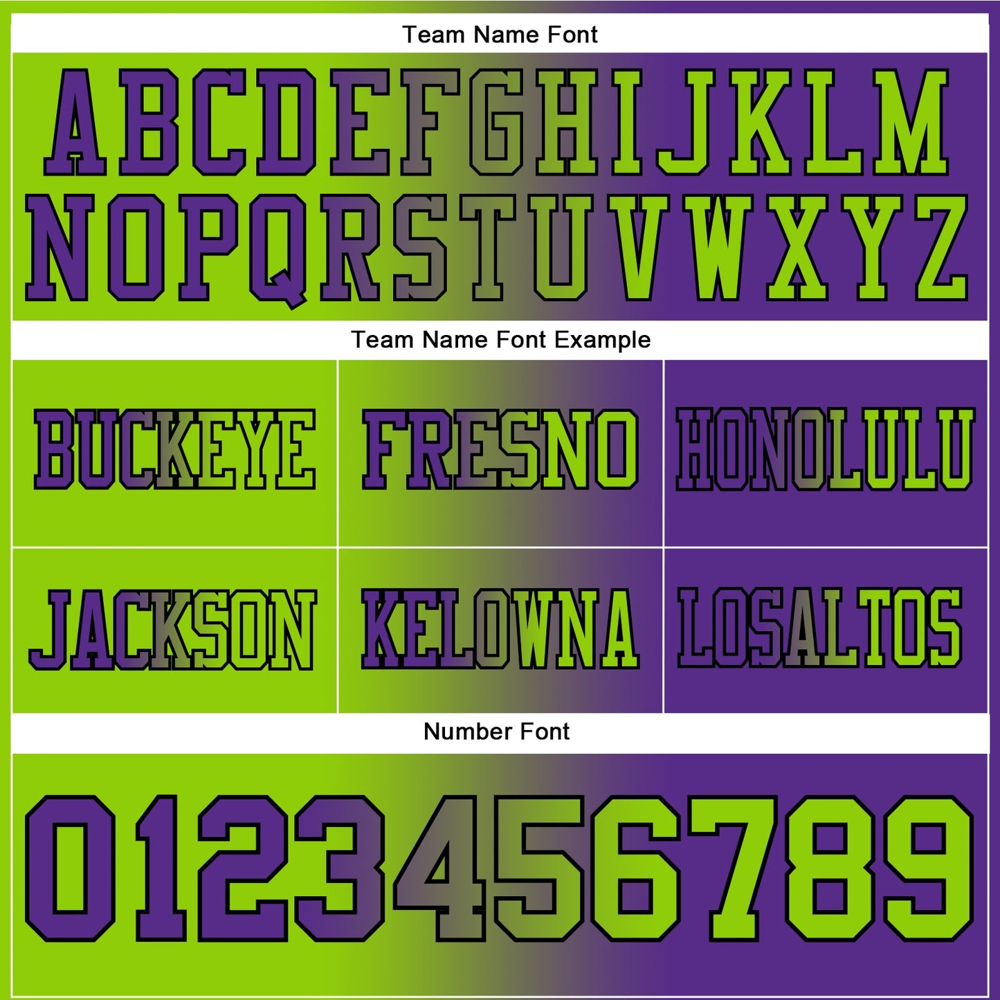 Custom Purple Neon Green-Black Authentic Gradient Fashion Football Jersey view 3