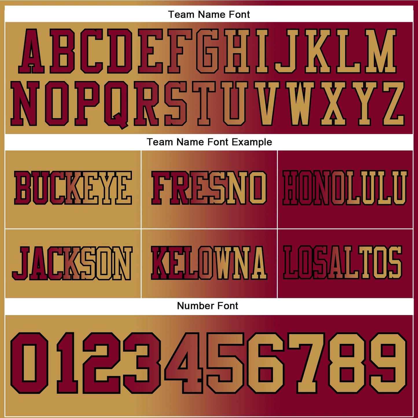 Custom Maroon Old Gold-Black Authentic Gradient Fashion Football Jersey view 3