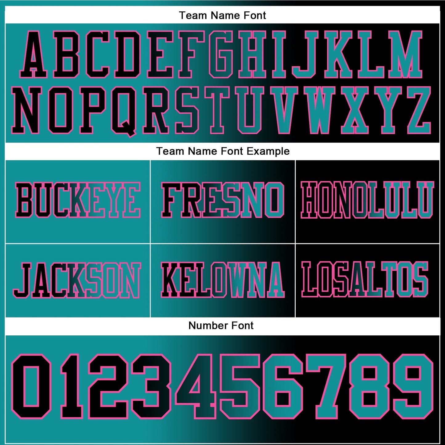 Custom Black Teal-Pink Authentic Gradient Fashion Football Jersey view 3