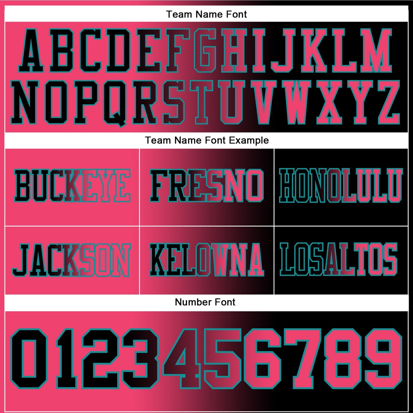 Custom Black Neon Pink-Teal Authentic Gradient Fashion Football Jersey view 3