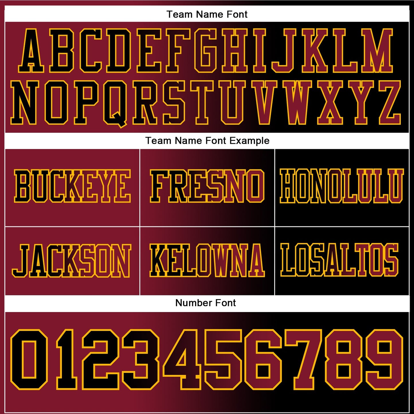 Custom Black Crimson-Gold Authentic Gradient Fashion Football Jersey view 3