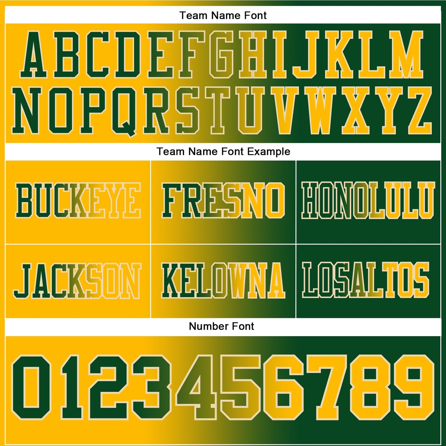 Custom Green Gold-Cream Authentic Gradient Fashion Football Jersey view 3