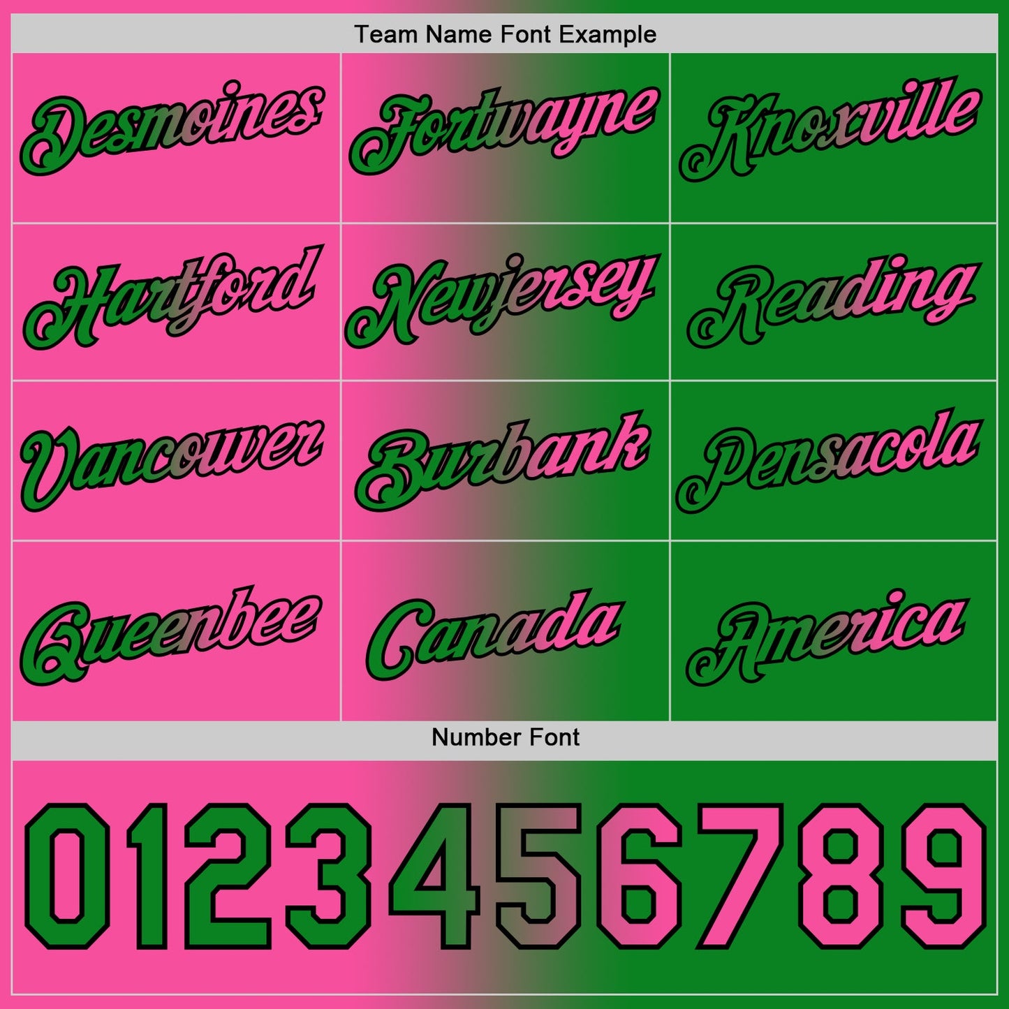 Custom Grass Green Pink-Black Gradient Fashion Performance T-Shirt view 4