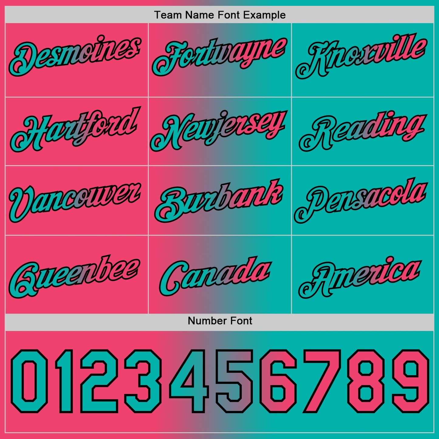 Custom Aqua Neon Pink-Black Gradient Fashion Performance T-Shirt view 4