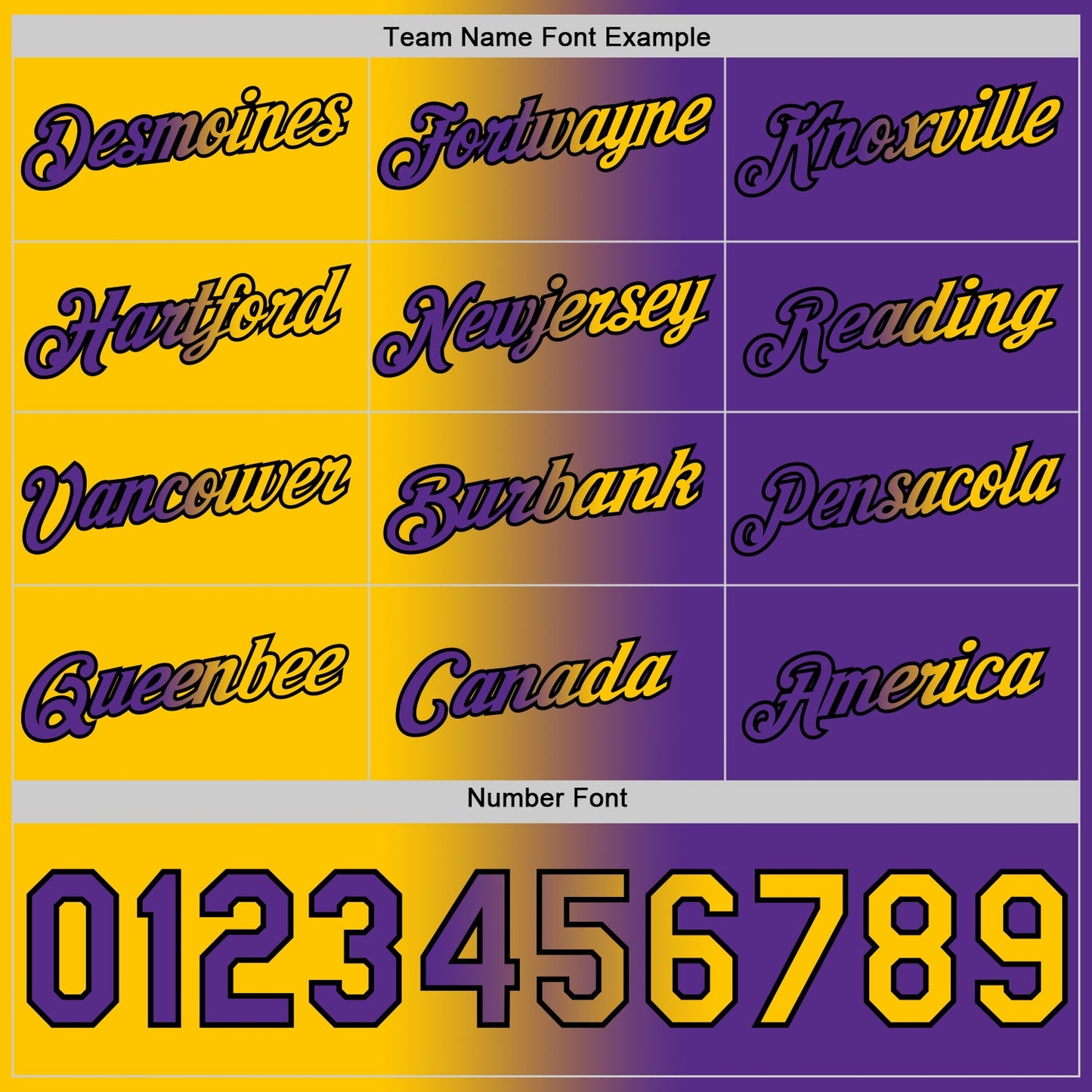 Custom Purple Yellow-Black Gradient Fashion Performance T-Shirt view 4