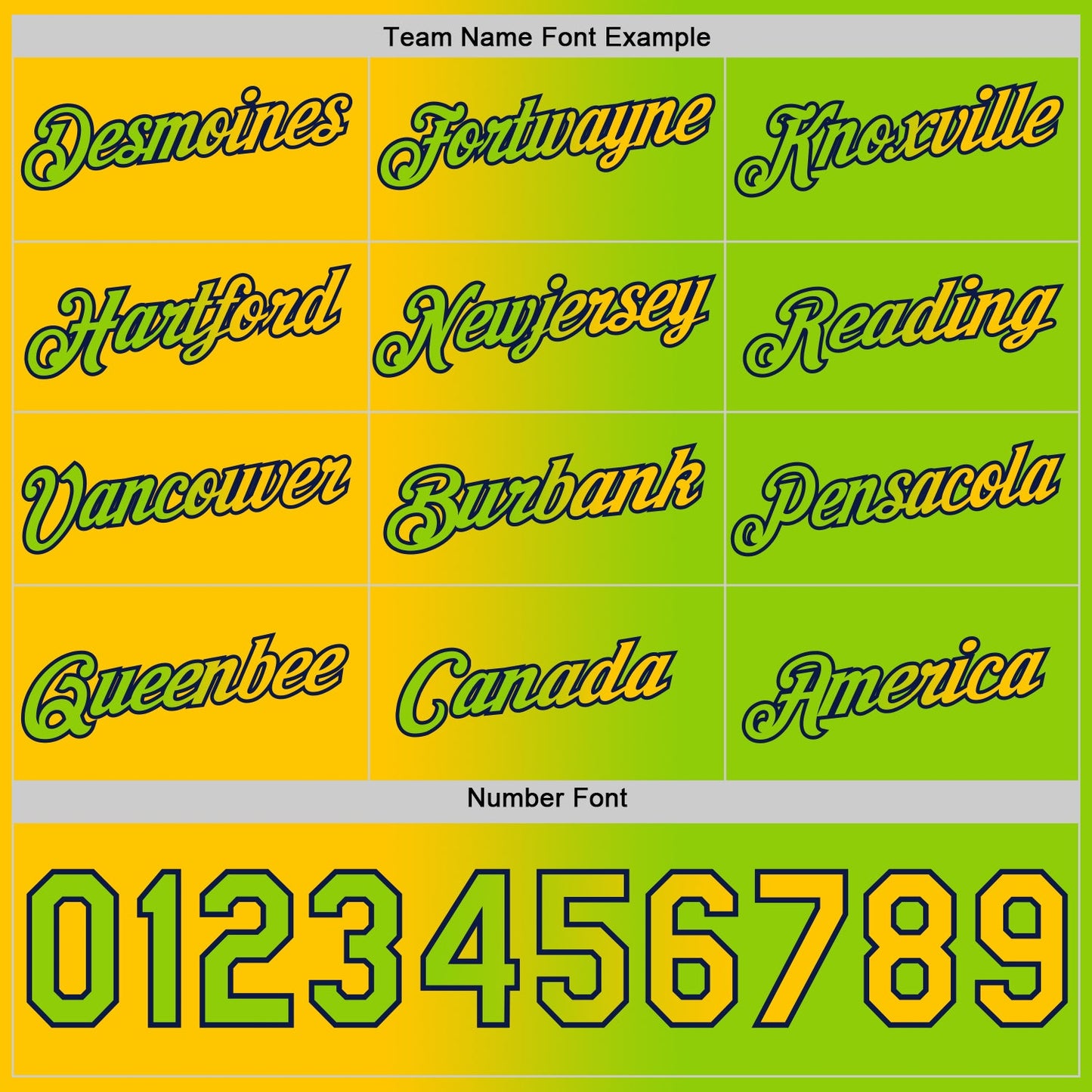 Custom Neon Green Yellow-Navy Gradient Fashion Performance T-Shirt view 4