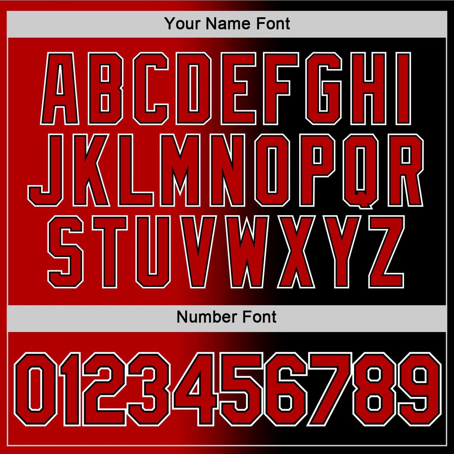 Custom Black Red-White Gradient Fashion Performance T-Shirt view 5