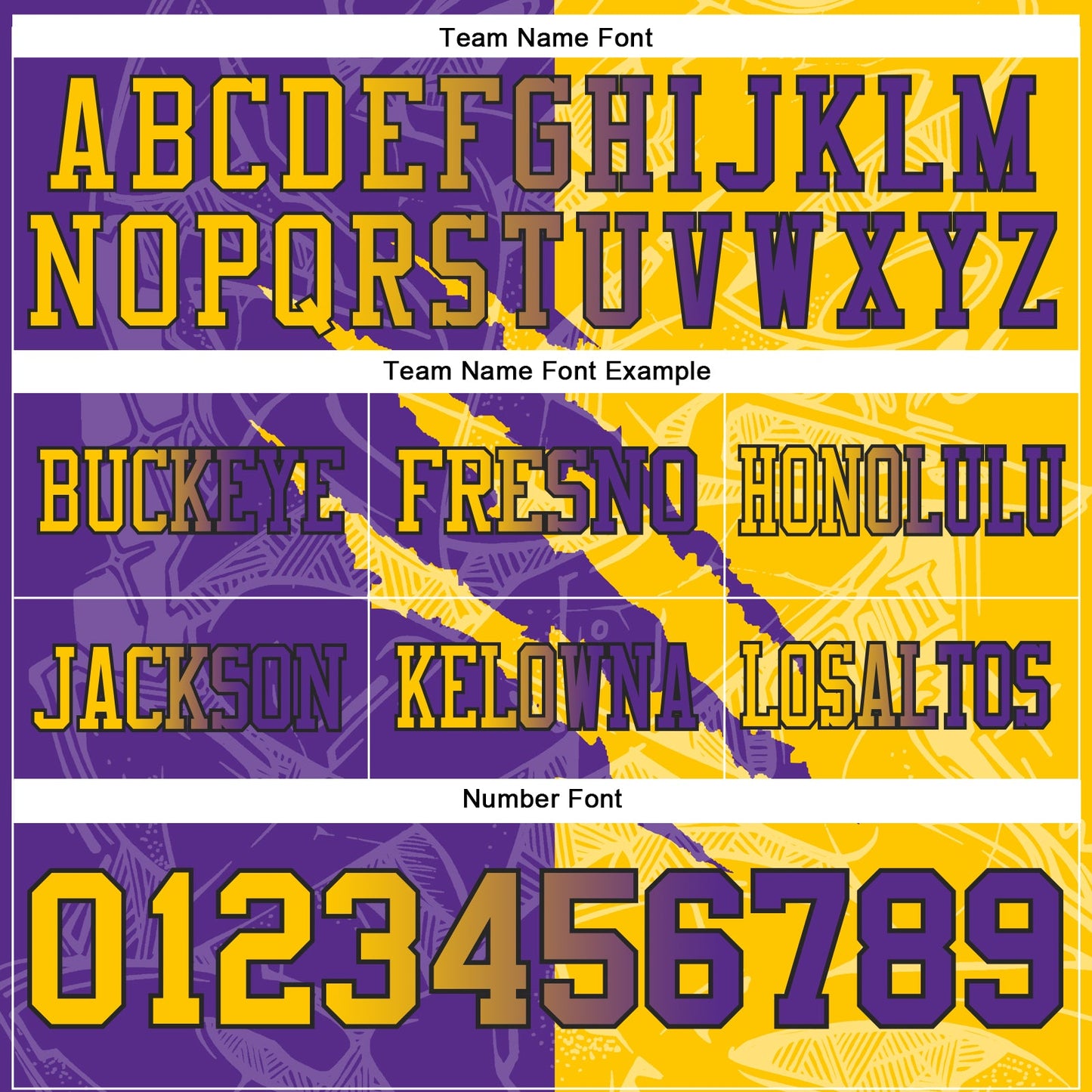 Custom Purple Yellow-Black Authentic Gradient Fashion Scratch Football Jersey view 4