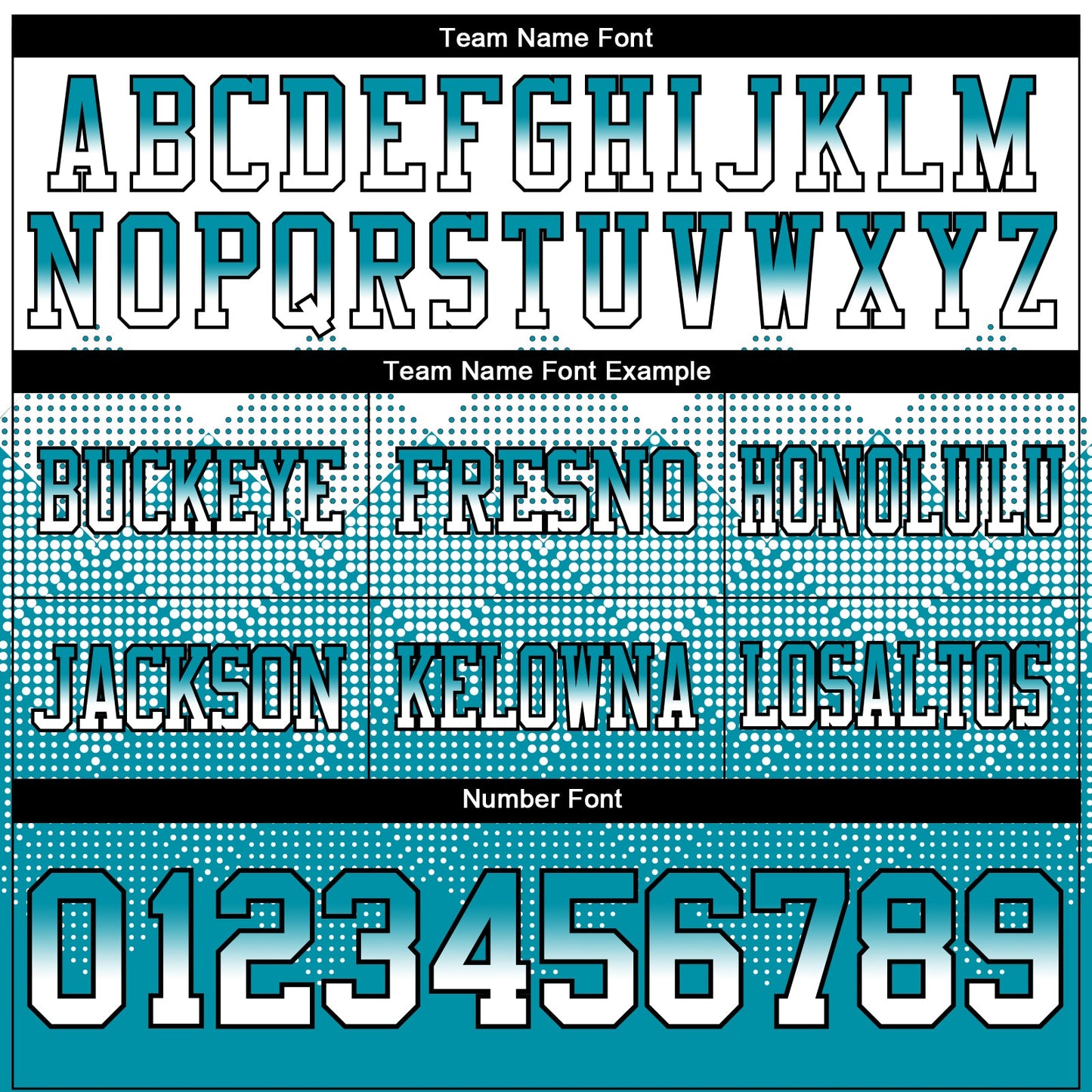 Custom White Teal-Black Authentic Gradient Square Shape 7V7 Flag Football Jersey view 3