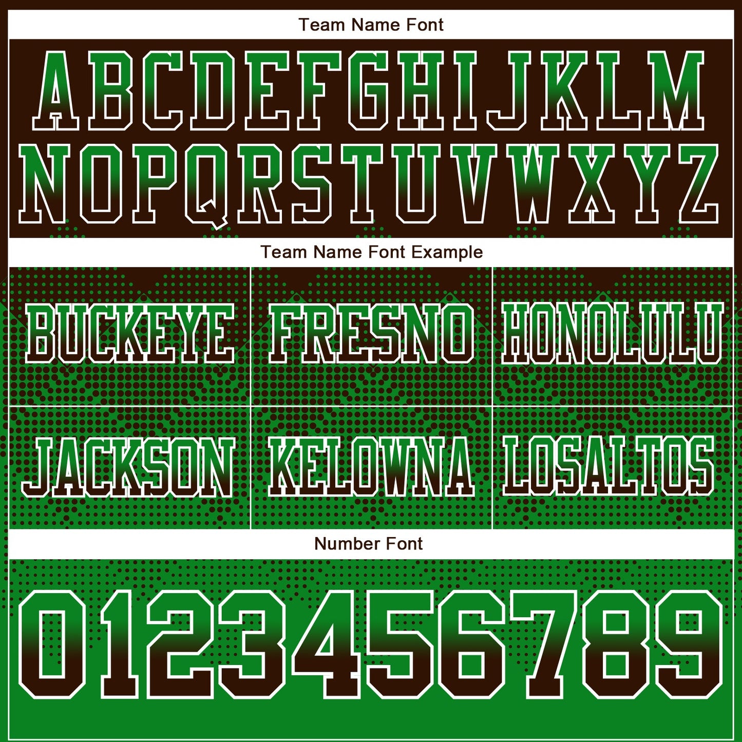 Custom Brown Grass Green-White Authentic Gradient Square Shape 7V7 Flag Football Jersey view 3