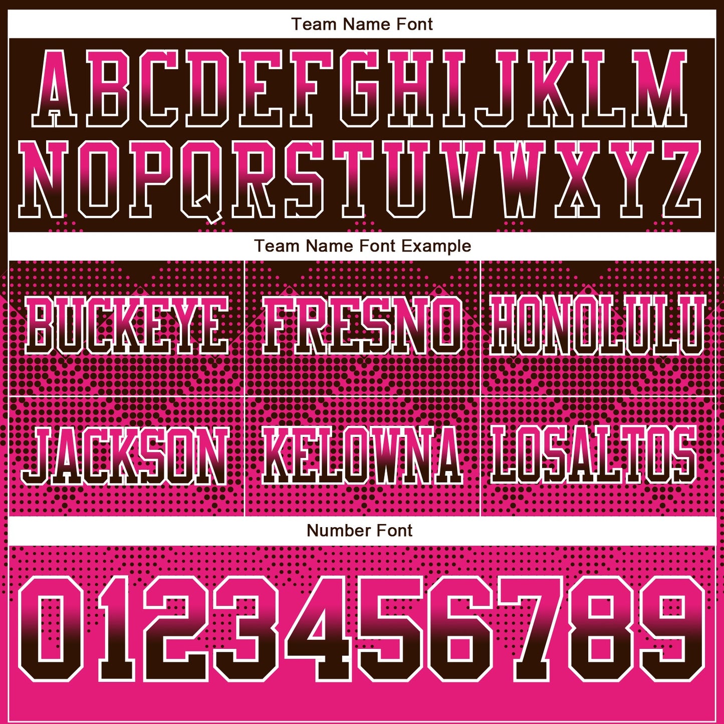 Custom Brown Hot Pink-White Authentic Gradient Square Shape 7V7 Flag Football Jersey view 3
