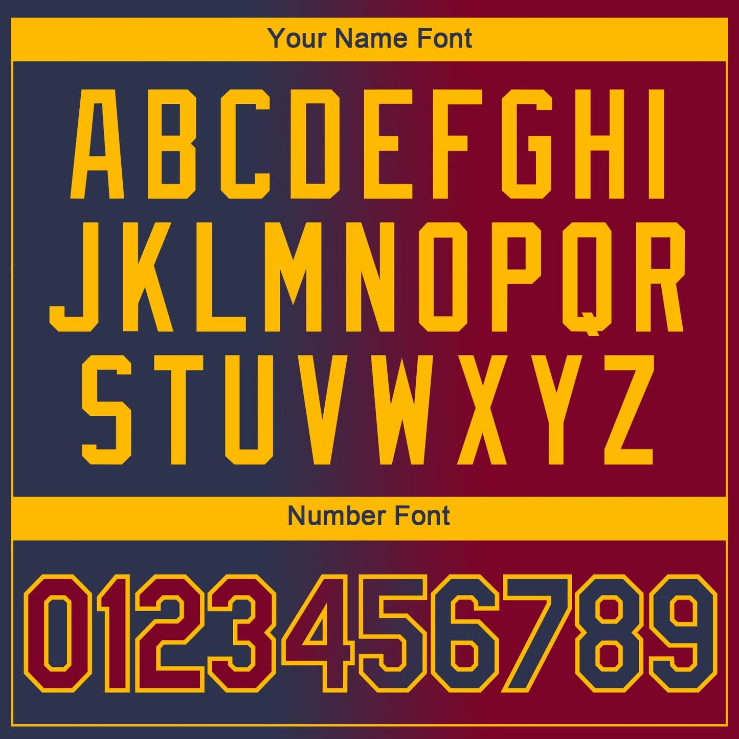 Custom Navy Maroon-Gold Gradient Fashion Performance T-Shirt view 4