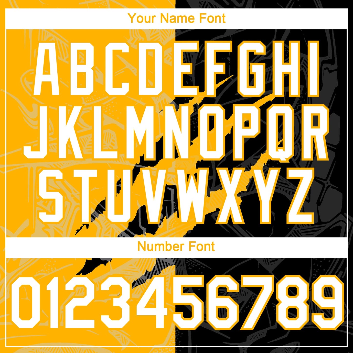 Custom Graffiti Pattern White Black-Gold 3D Scratch Authentic Baseball Jersey view 5