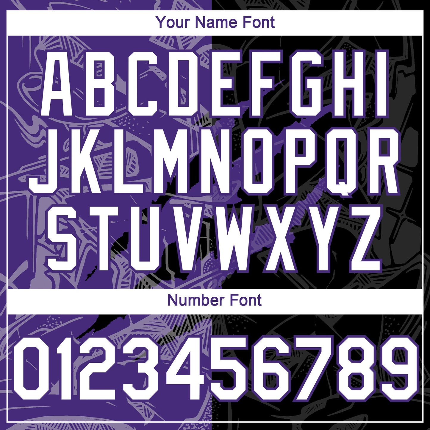 Custom Graffiti Pattern White Black-Purple 3D Scratch Authentic Baseball Jersey view 5