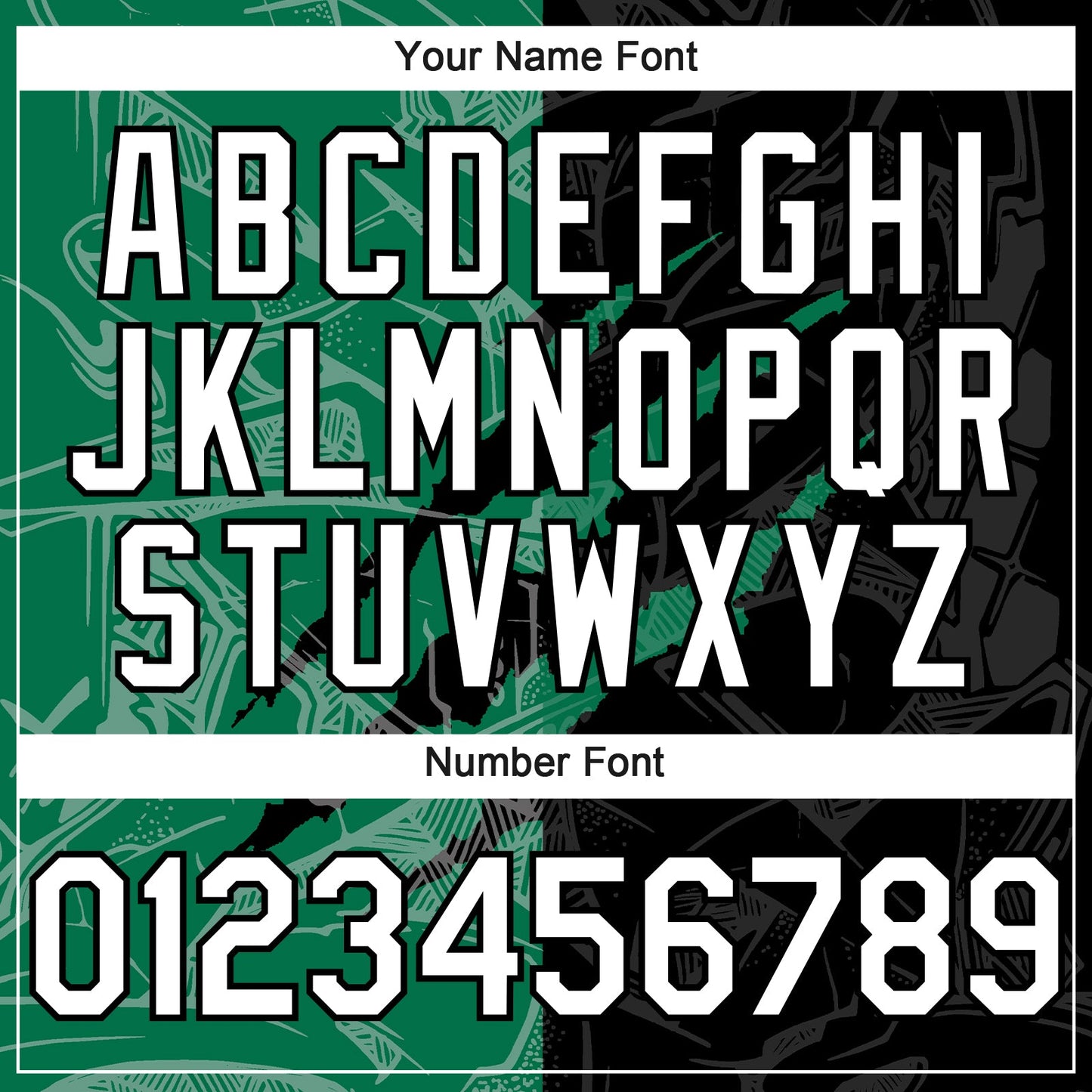 Custom Graffiti Pattern White Black-Kelly Green 3D Scratch Authentic Baseball Jersey view 5