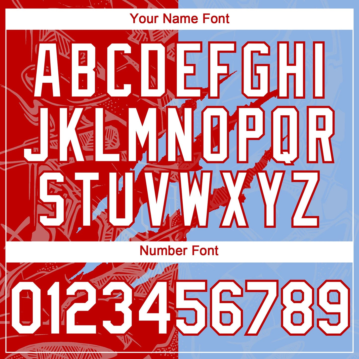 Custom Graffiti Pattern White Light Blue-Red 3D Scratch Authentic Baseball Jersey view 5