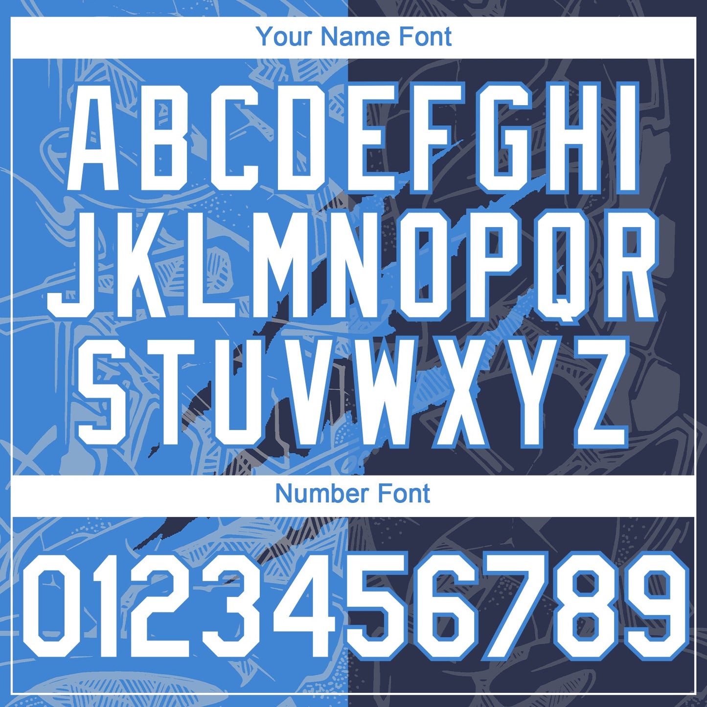 Custom Graffiti Pattern White Navy-Electric Blue 3D Scratch Authentic Baseball Jersey view 5