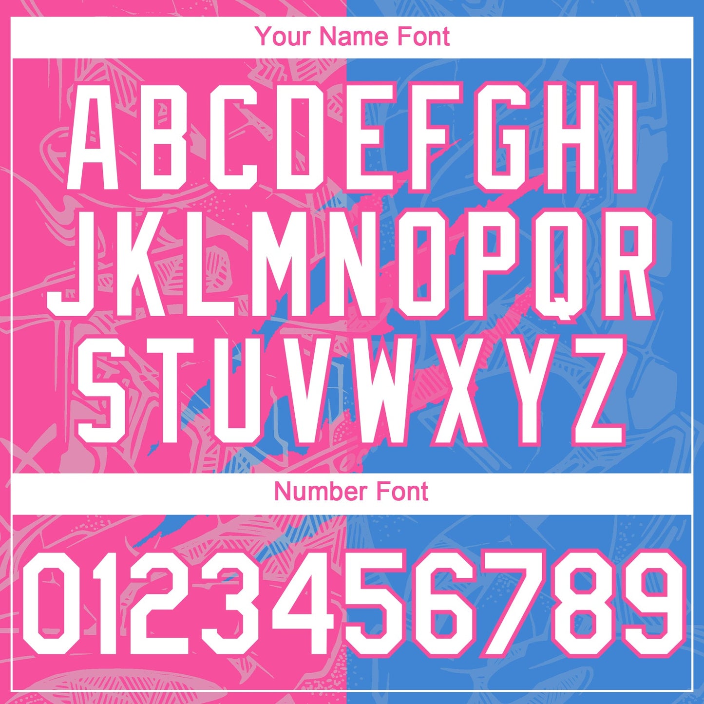 Custom Graffiti Pattern White Electric Blue-Pink 3D Scratch Authentic Baseball Jersey view 5