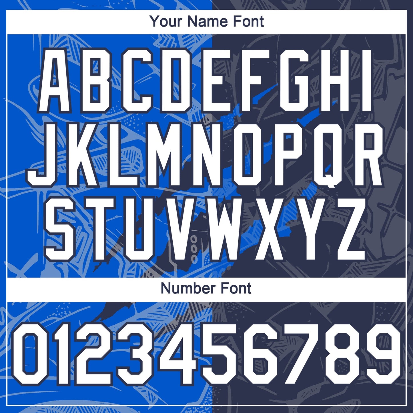 Custom Graffiti Pattern White Navy-Thunder Blue 3D Scratch Authentic Baseball Jersey view 5