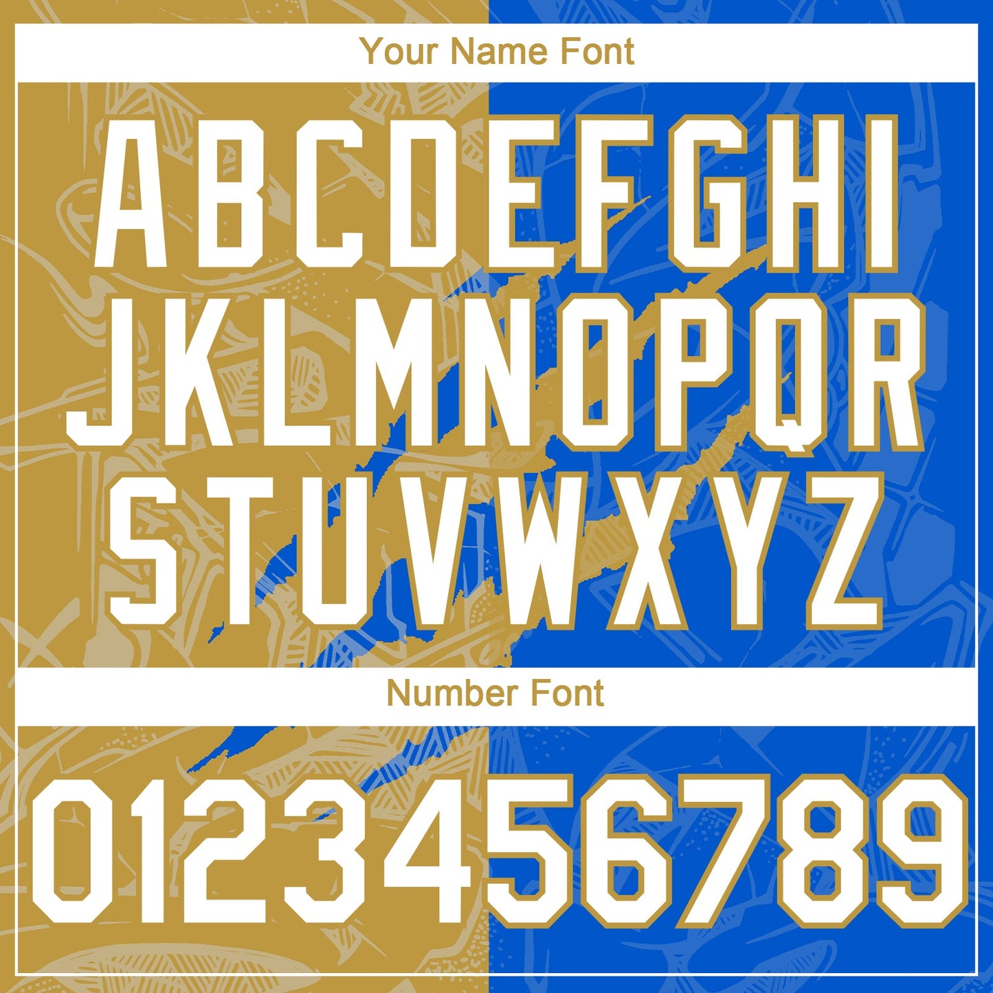 Custom Graffiti Pattern White Thunder Blue-Old Gold 3D Scratch Authentic Baseball Jersey view 5