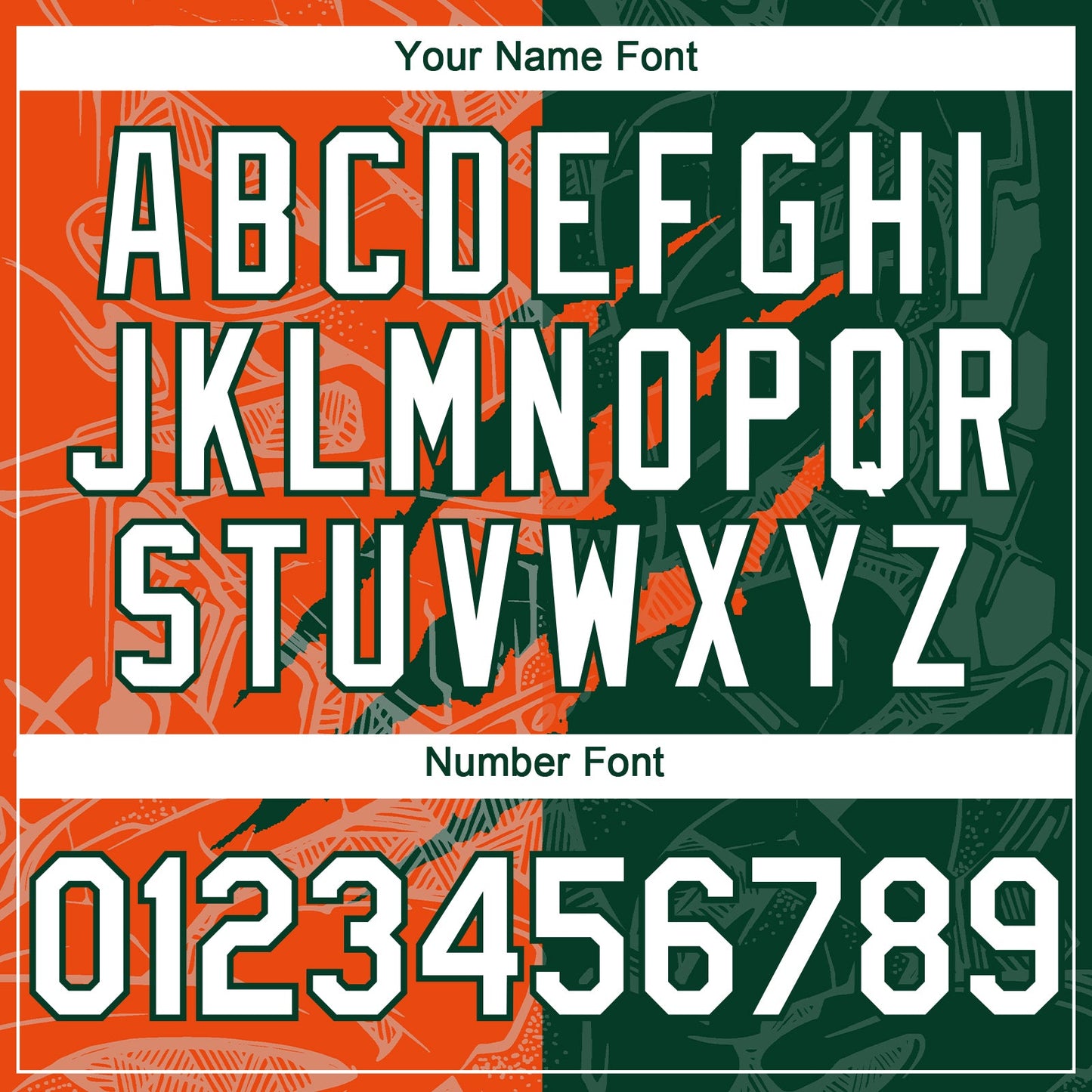 Custom Graffiti Pattern White Green-Orange 3D Scratch Authentic Baseball Jersey view 5