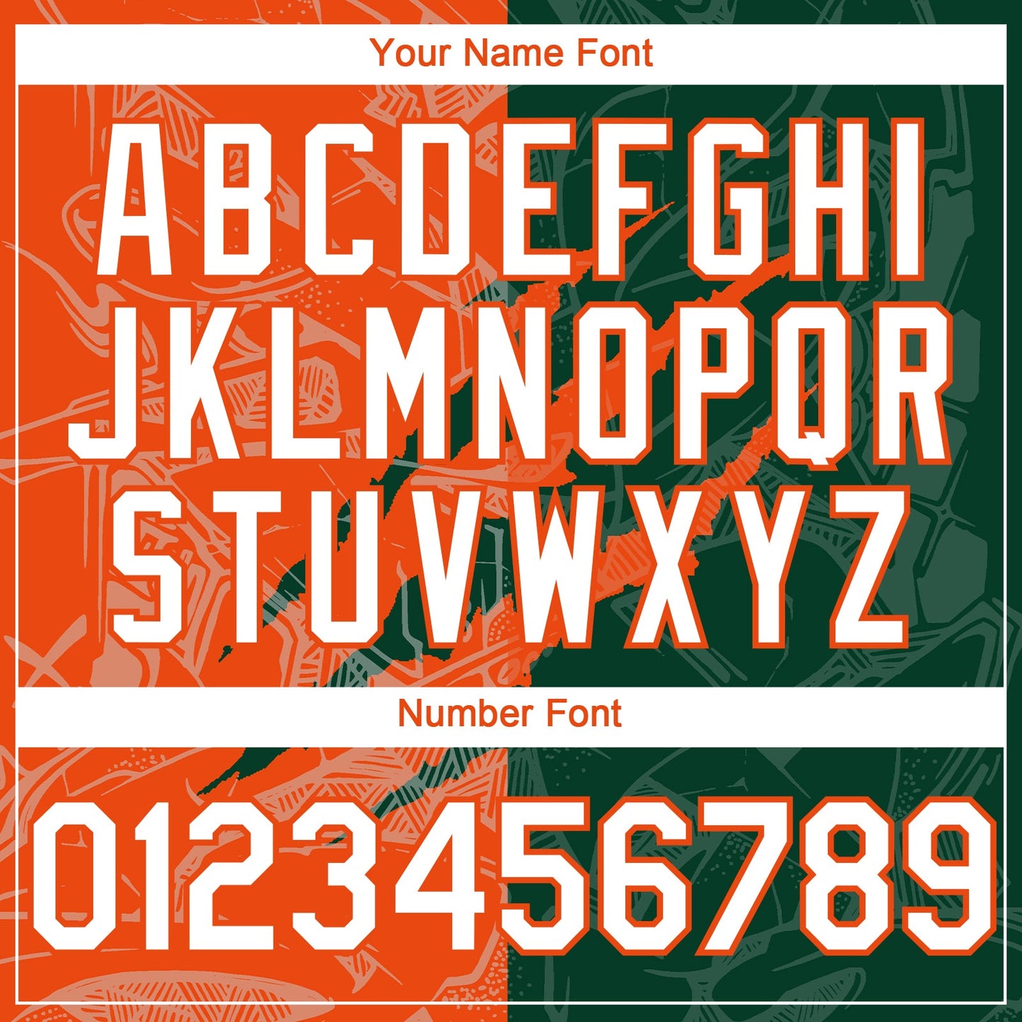Custom Graffiti Pattern White Green-Orange 3D Scratch Authentic Baseball Jersey view 5