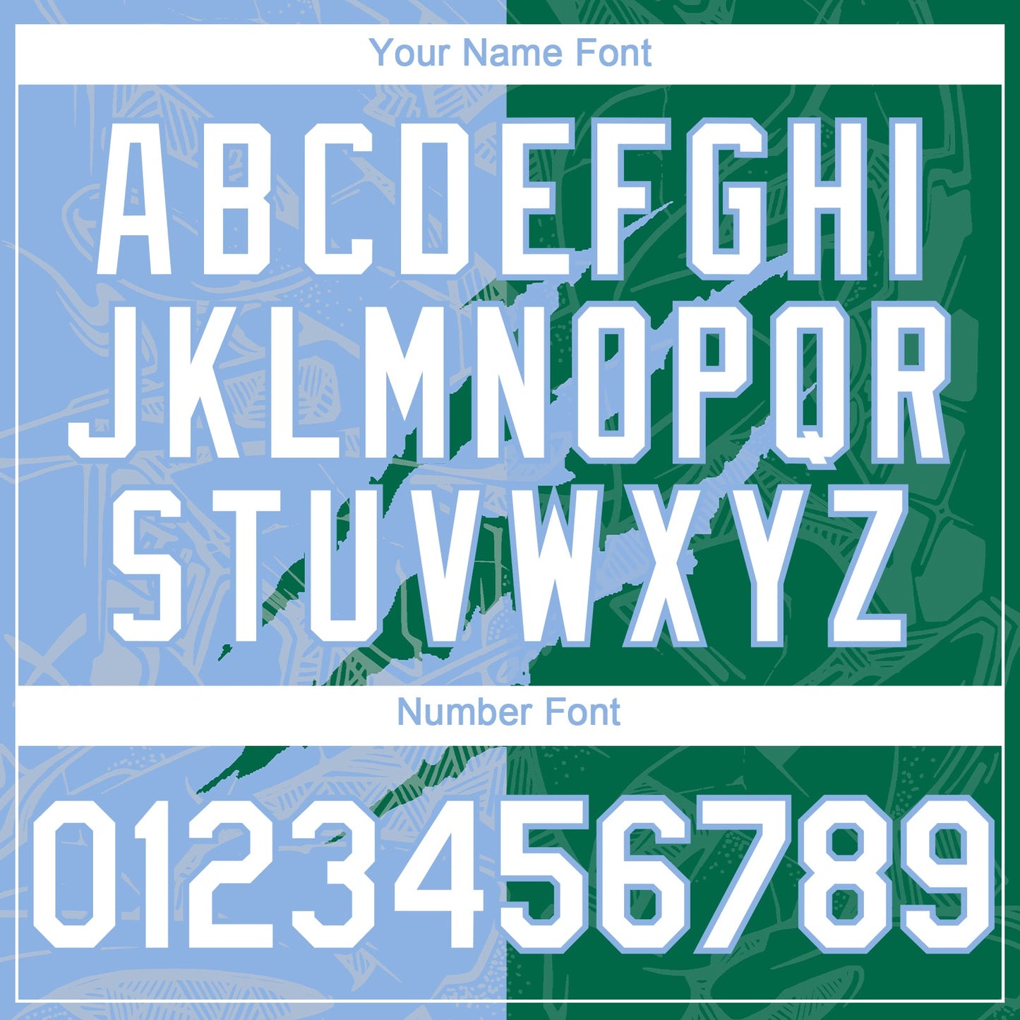 Custom Graffiti Pattern White Kelly Green-Light Blue 3D Scratch Authentic Baseball Jersey view 5