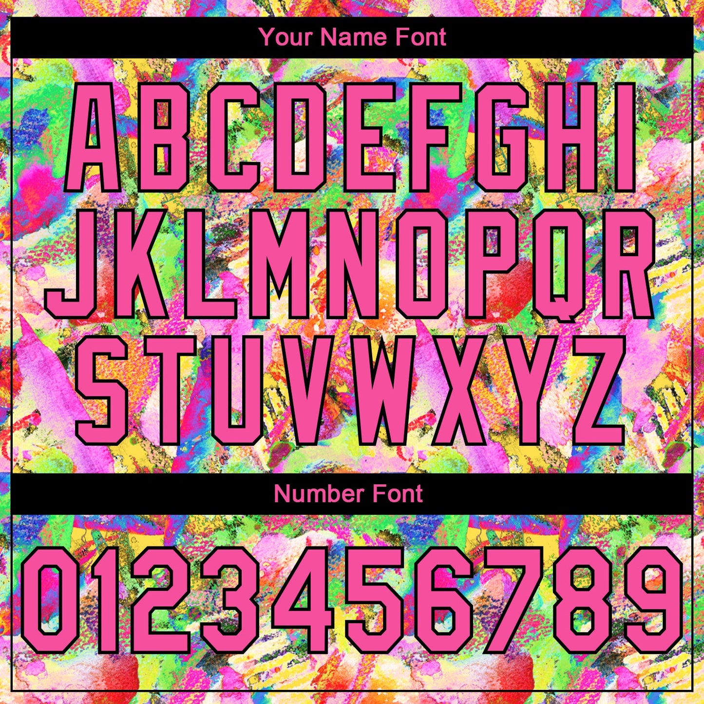 Custom Stitched Graffiti Pattern Pink-Black 3D Watercolor Grunge Art Sports Pullover Sweatshirt Hoodie view 4