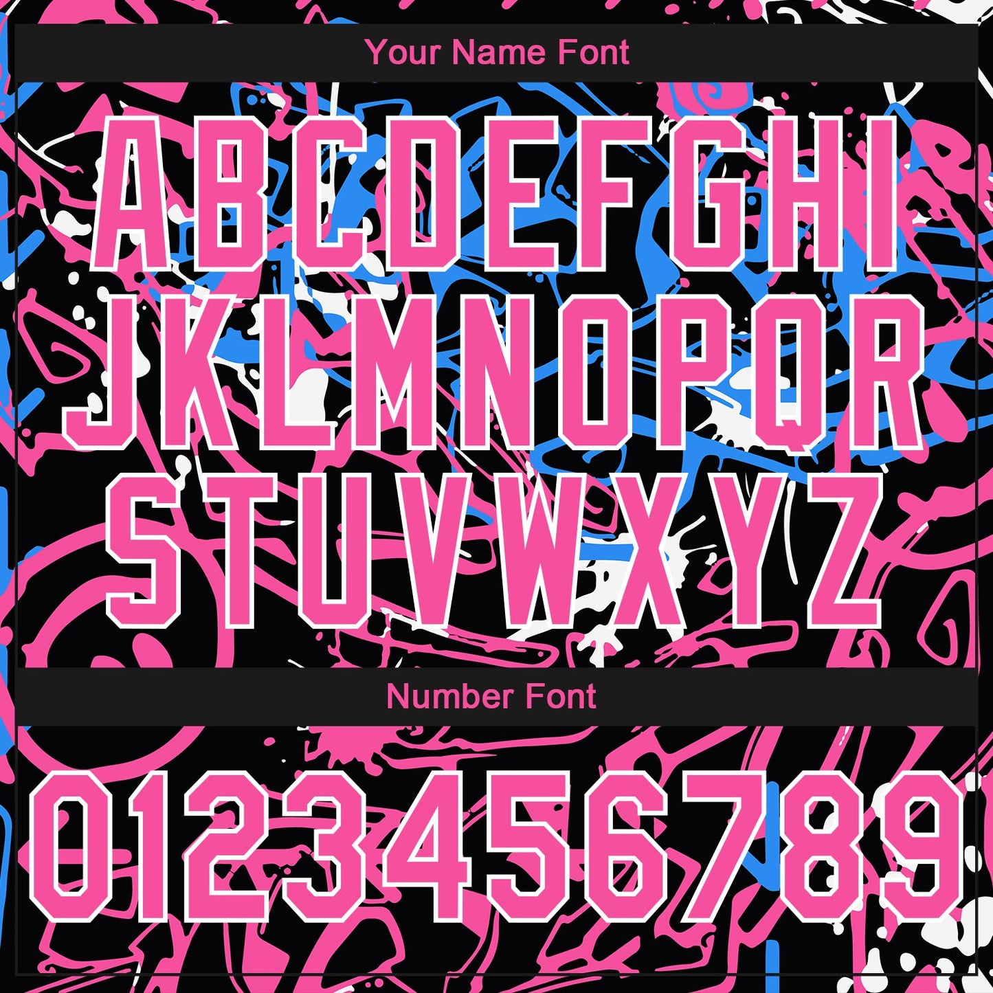 Custom Stitched Graffiti Pattern Pink-White 3D Abstract Grunge Art Sports Pullover Sweatshirt Hoodie view 4