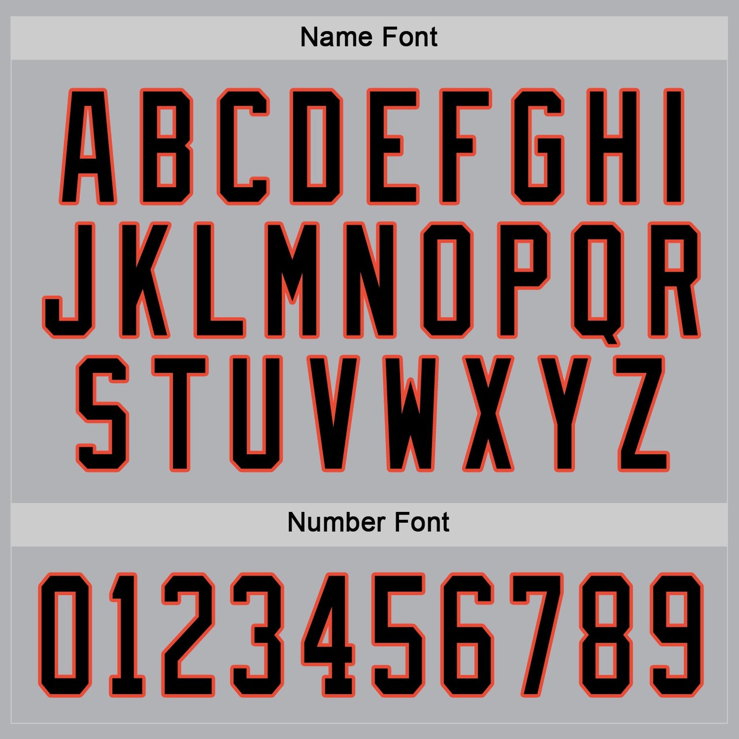 Custom Gray Black-Orange Hockey Jersey view 4