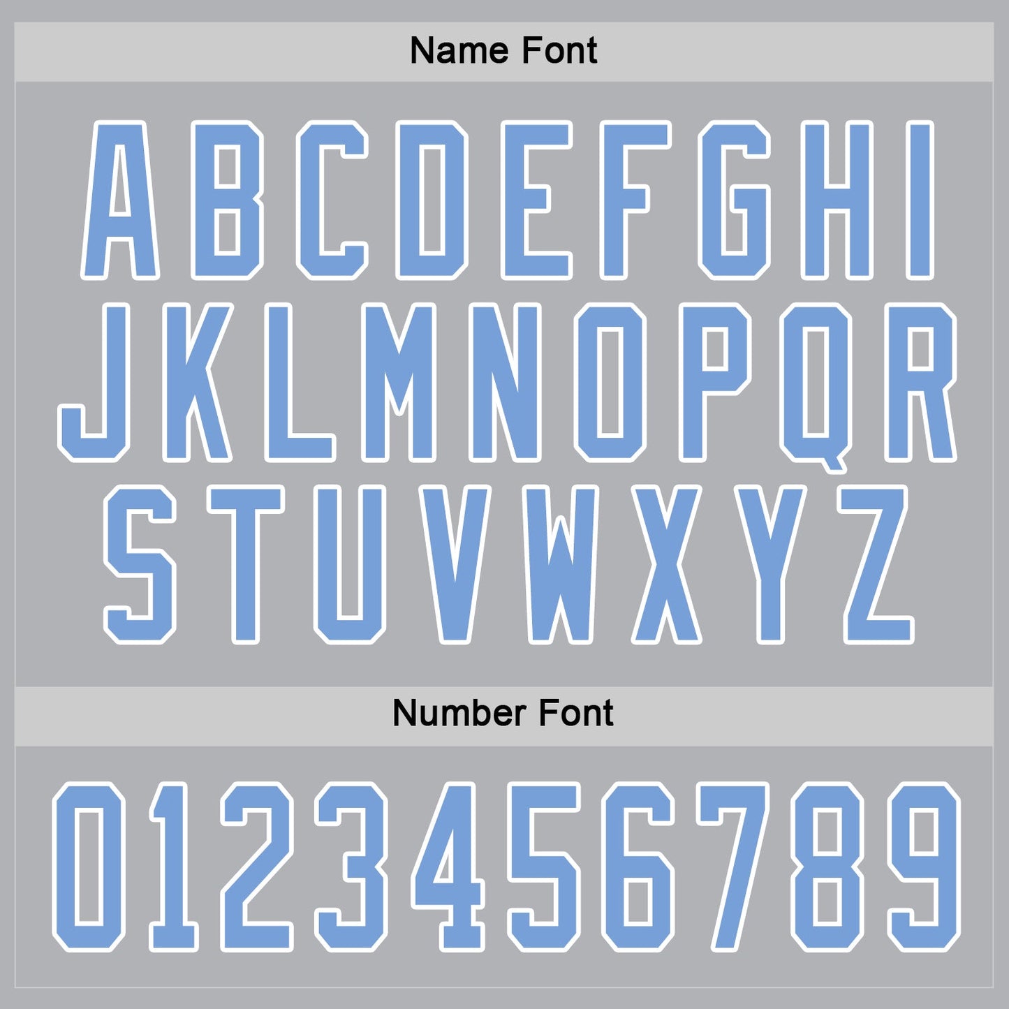 Custom Gray Light Blue-White Hockey Jersey view 4