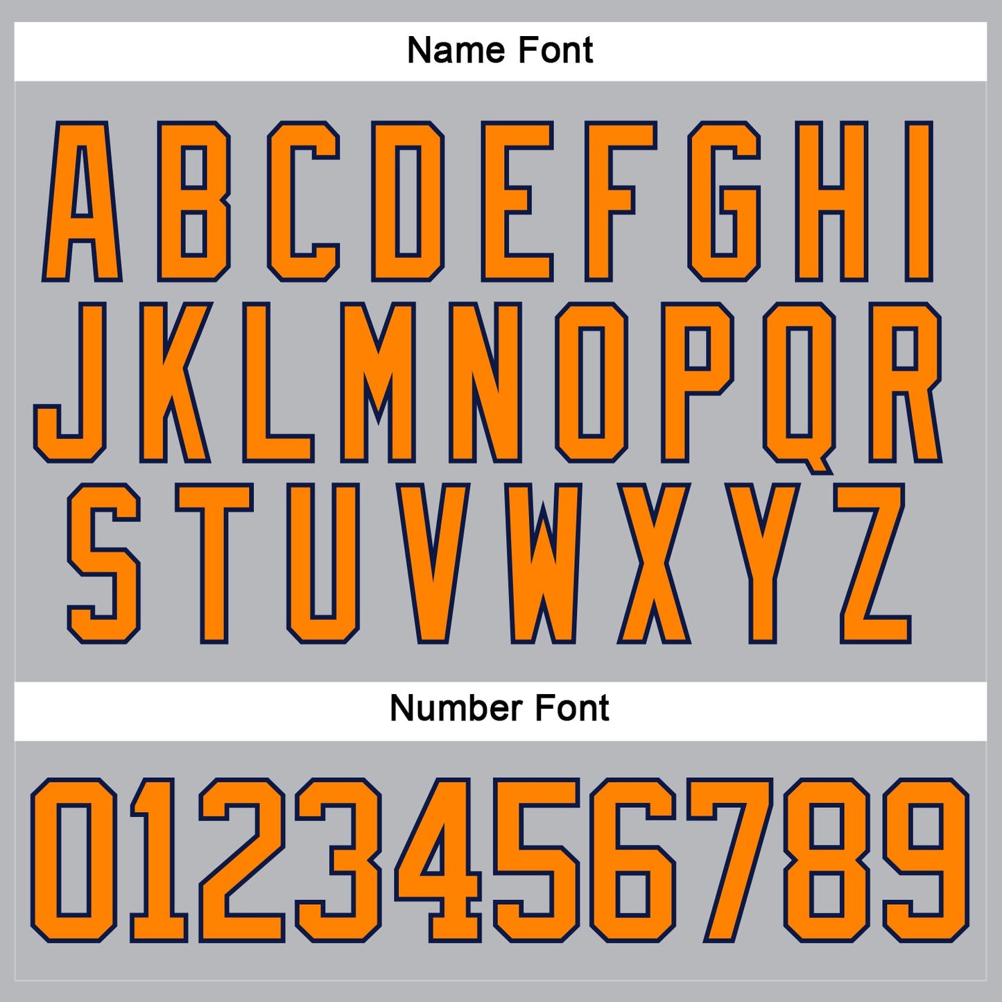 Custom Gray Bay Orange-Navy Hockey Lace Neck Jersey view 5