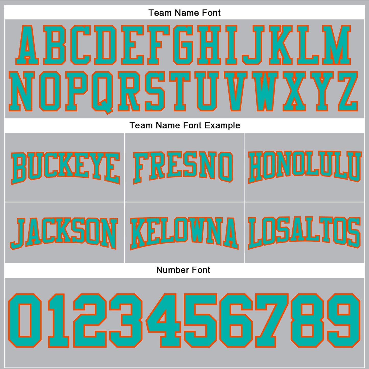 Custom Stitched Gray Aqua-Orange Football Pullover Sweatshirt Hoodie view 3