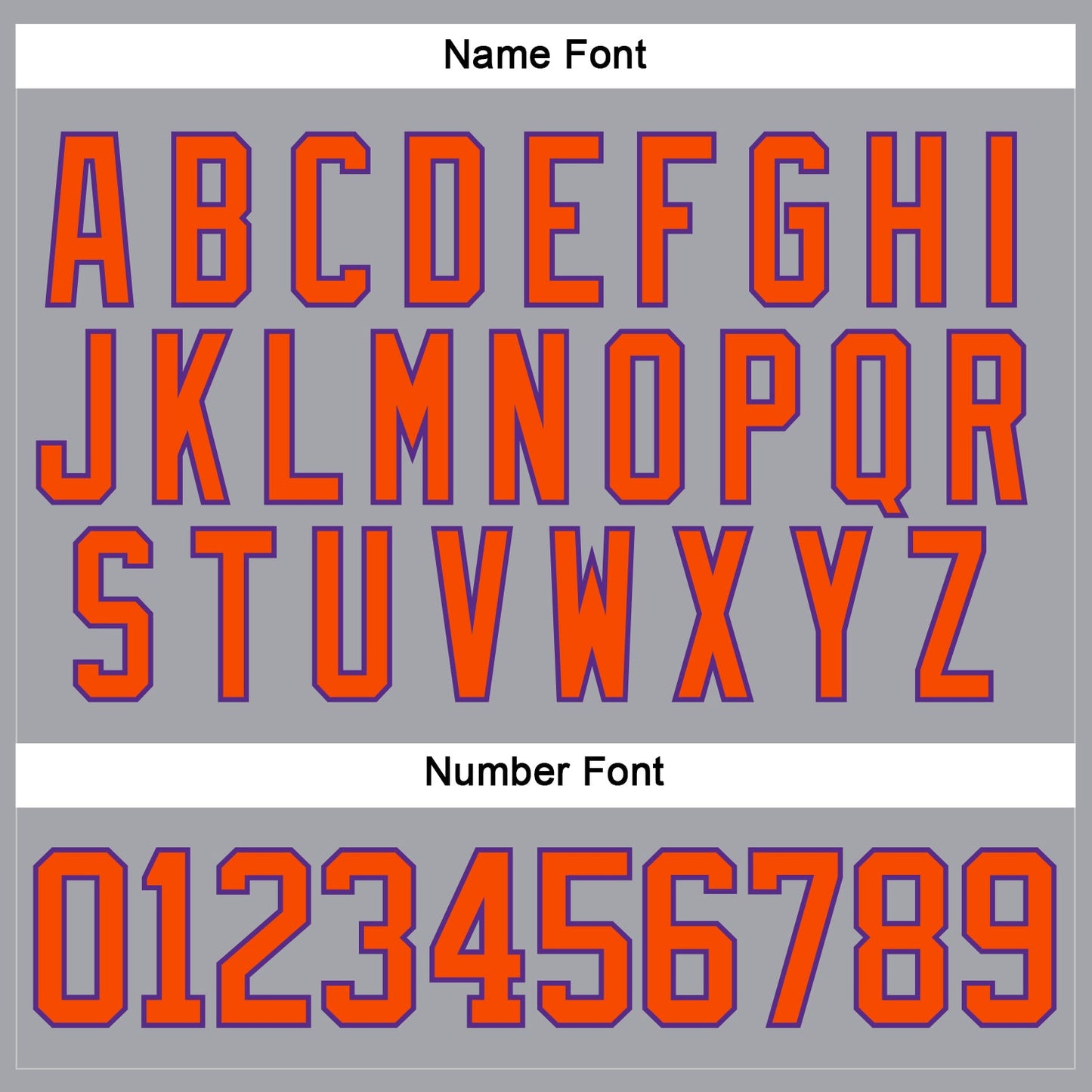 Custom Gray Orange-Purple Hockey Lace Neck Jersey view 5