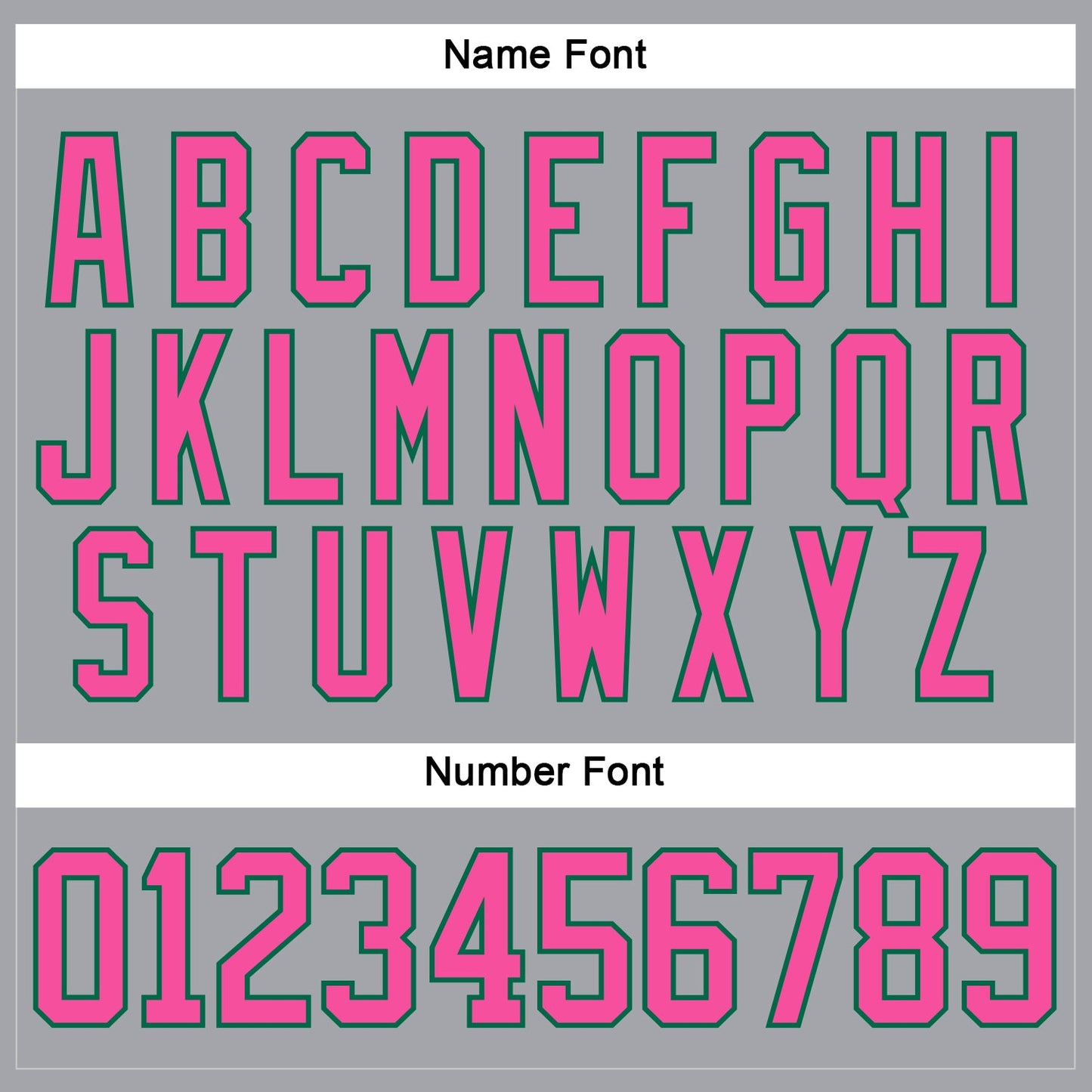 Custom Gray Pink-Kelly Green Hockey Lace Neck Jersey view 5