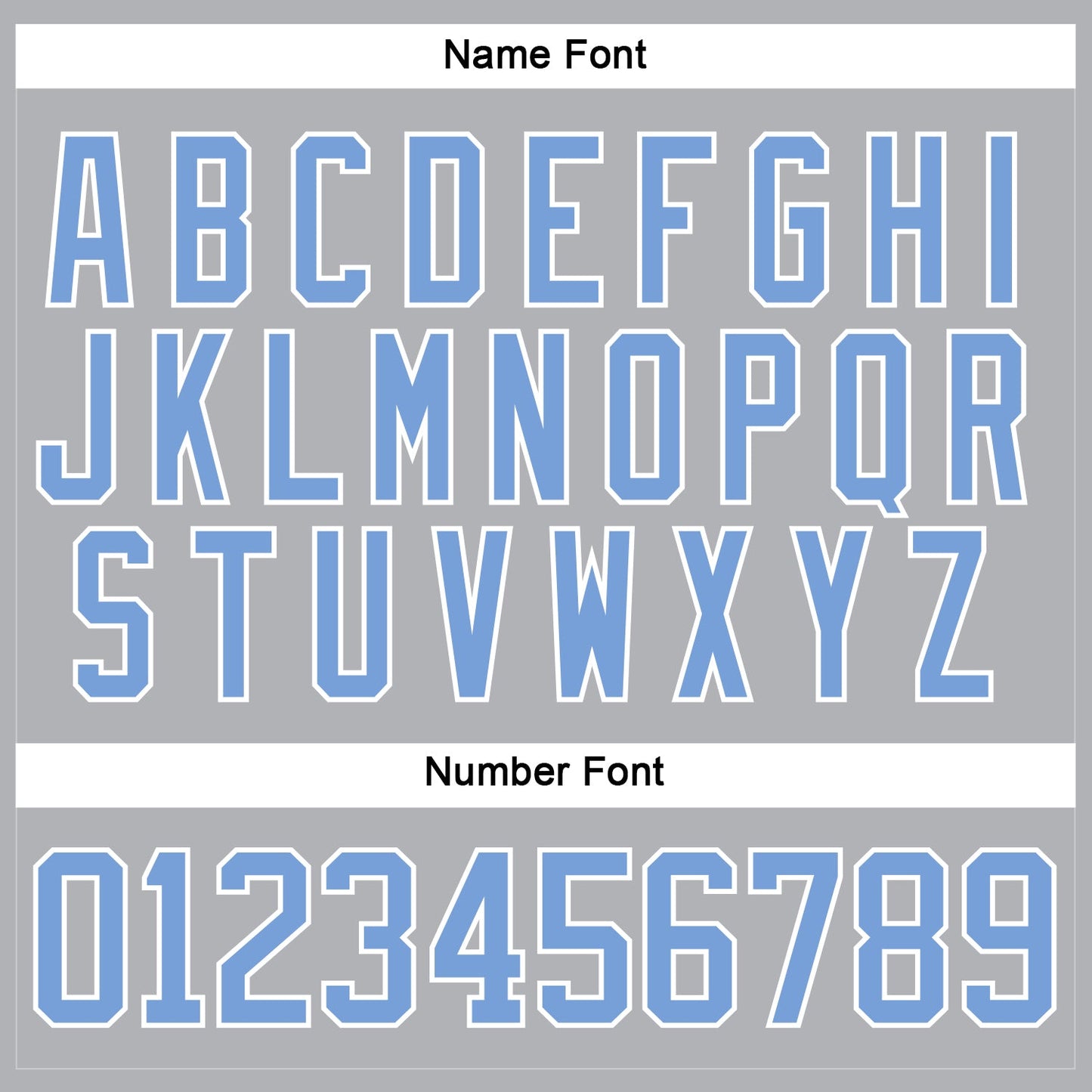 Custom Gray Light Blue-White Hockey Jersey view 5